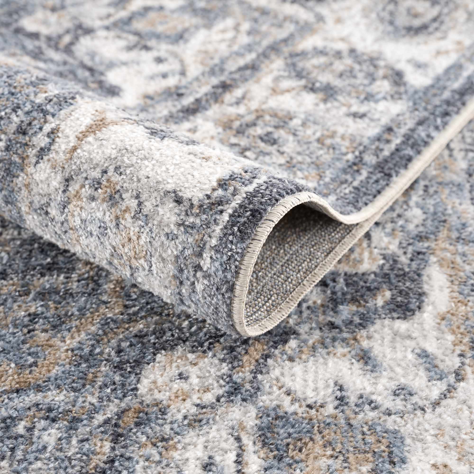 Aurum Blue Washable Area Rug - Clearance - Image 7