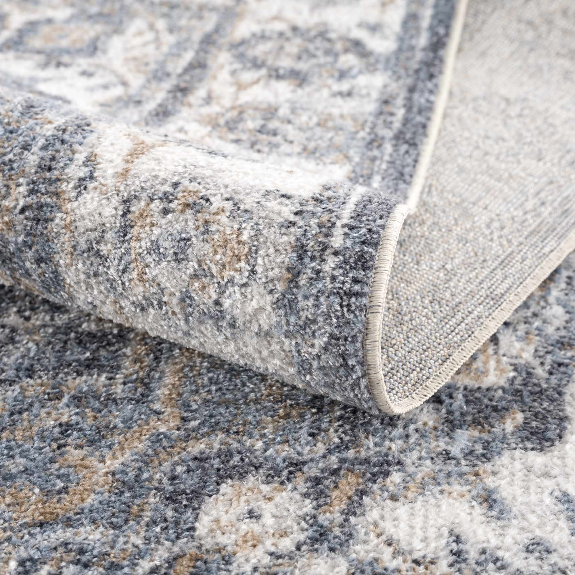 Aurum Blue Washable Area Rug - Clearance - Image 8