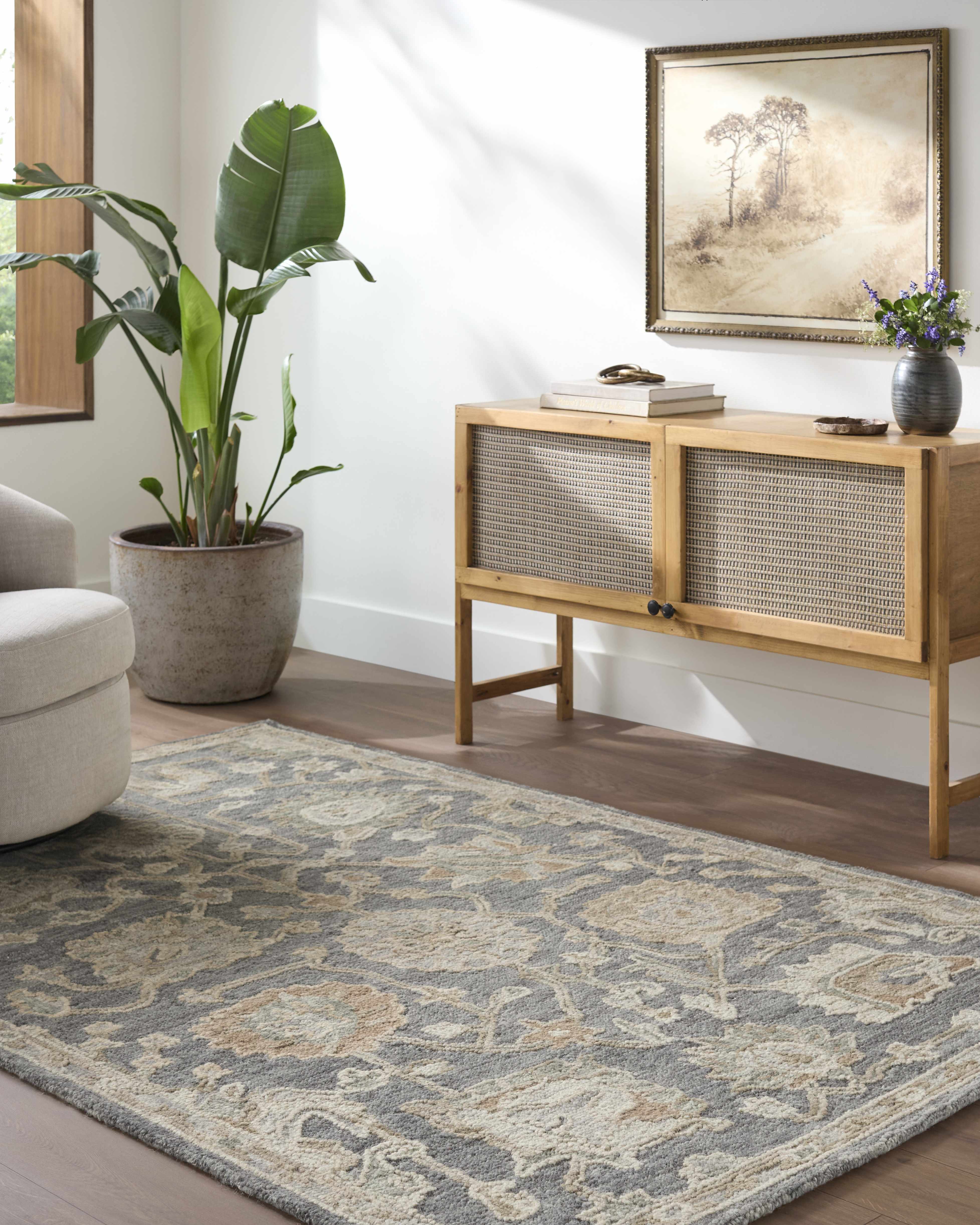 Auryon Hand Tufted Oushak Wool Area Rug - Image 2