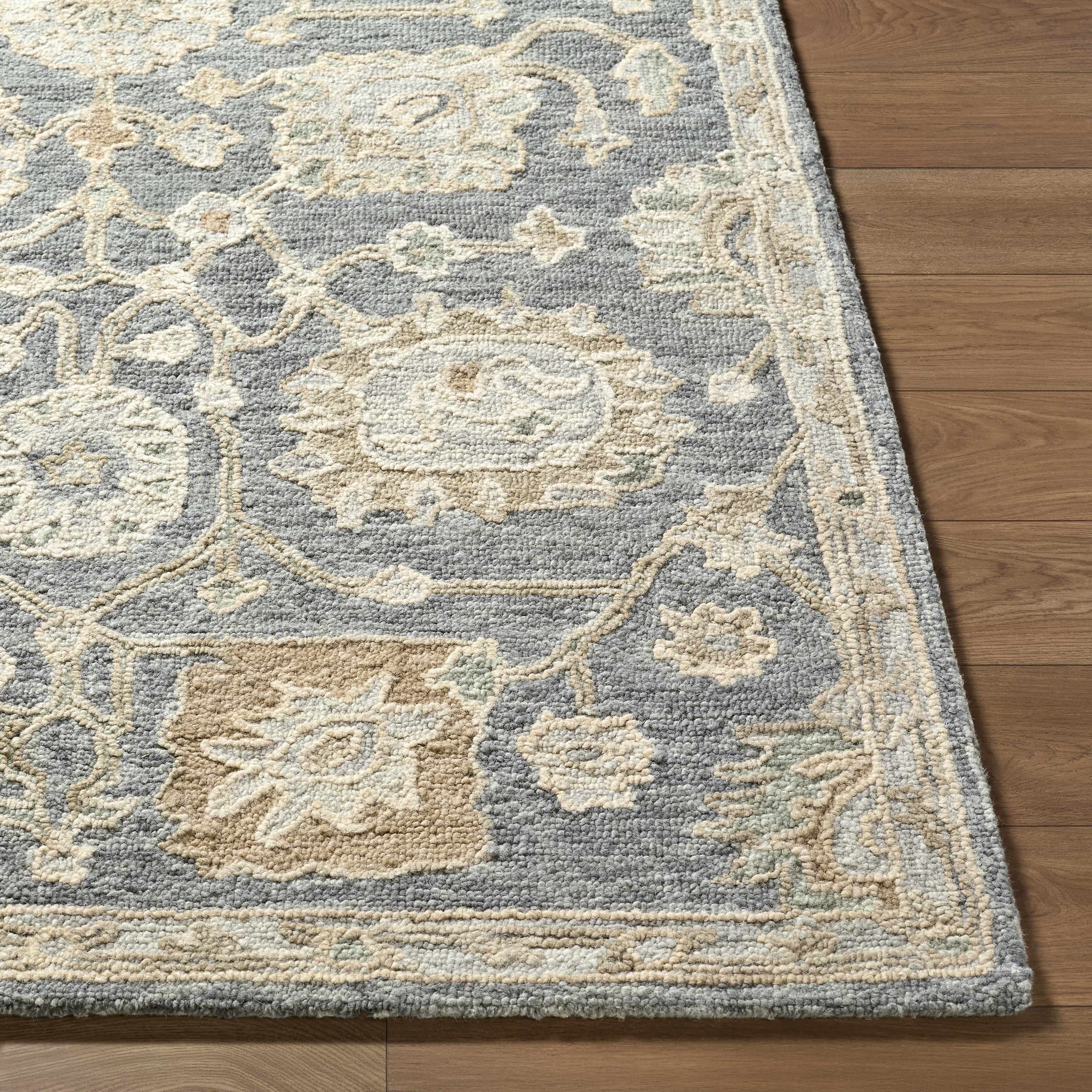 Auryon Hand Tufted Oushak Wool Area Rug - Image 3