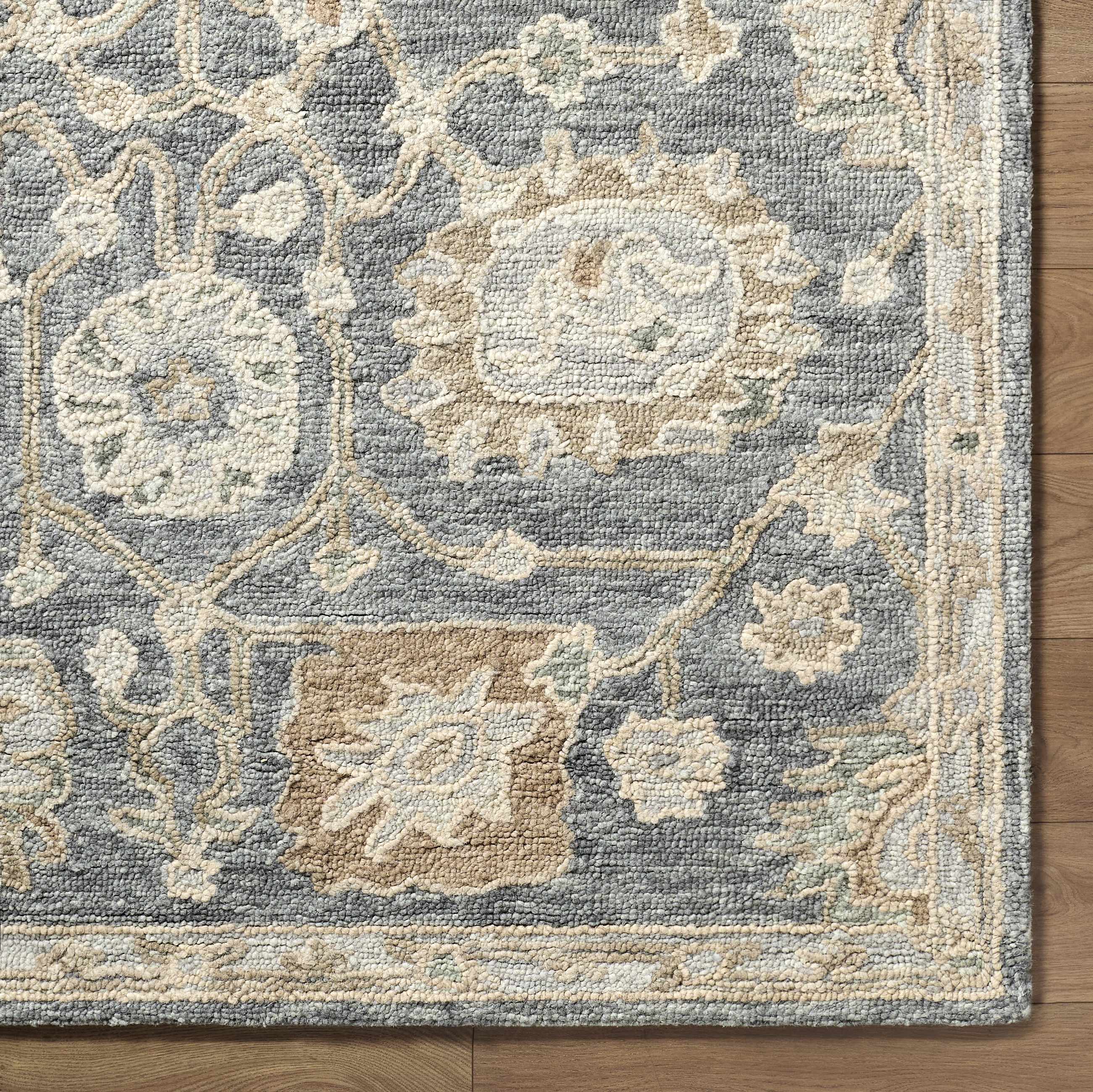 Auryon Hand Tufted Oushak Wool Area Rug - Image 5