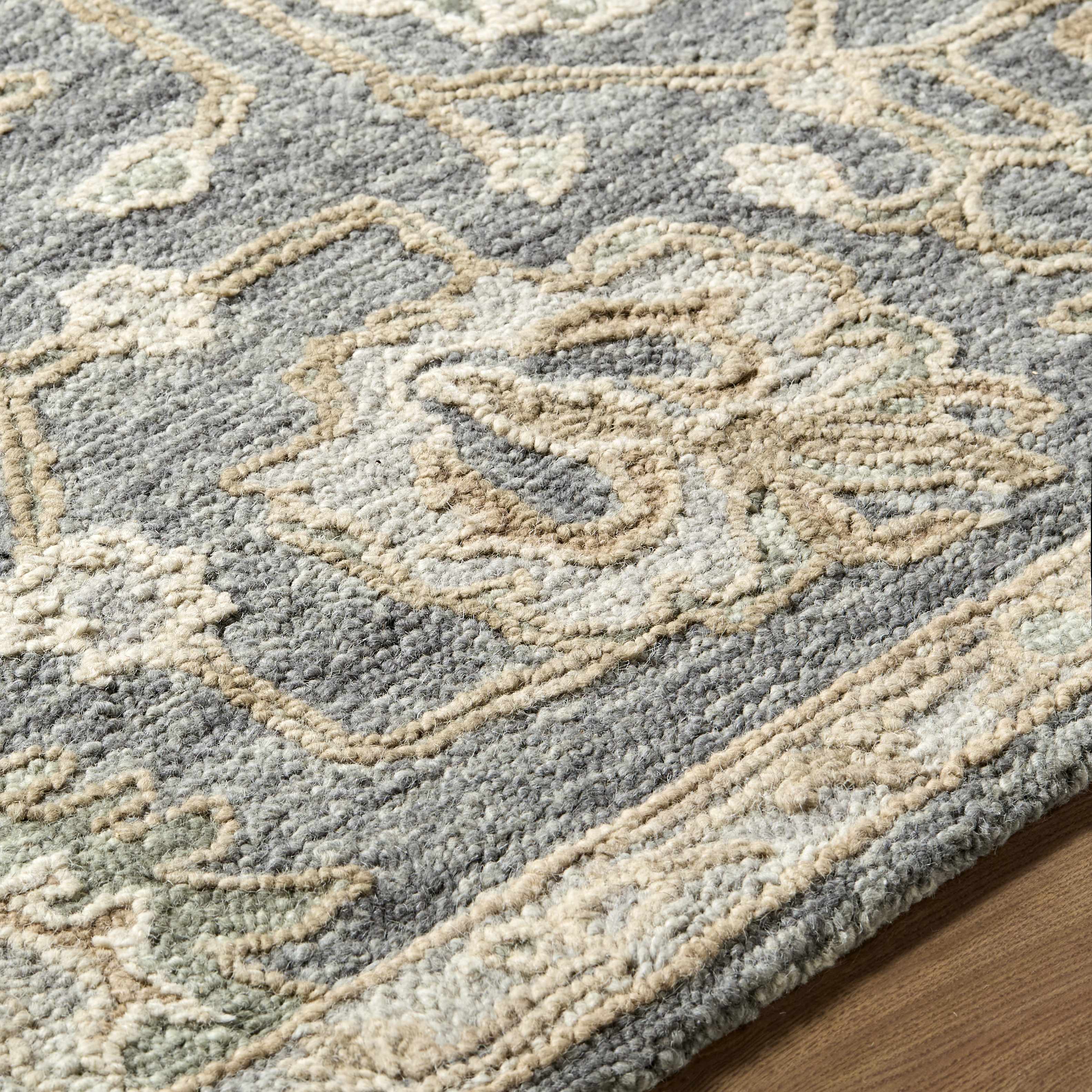 Auryon Hand Tufted Oushak Wool Area Rug - Image 6