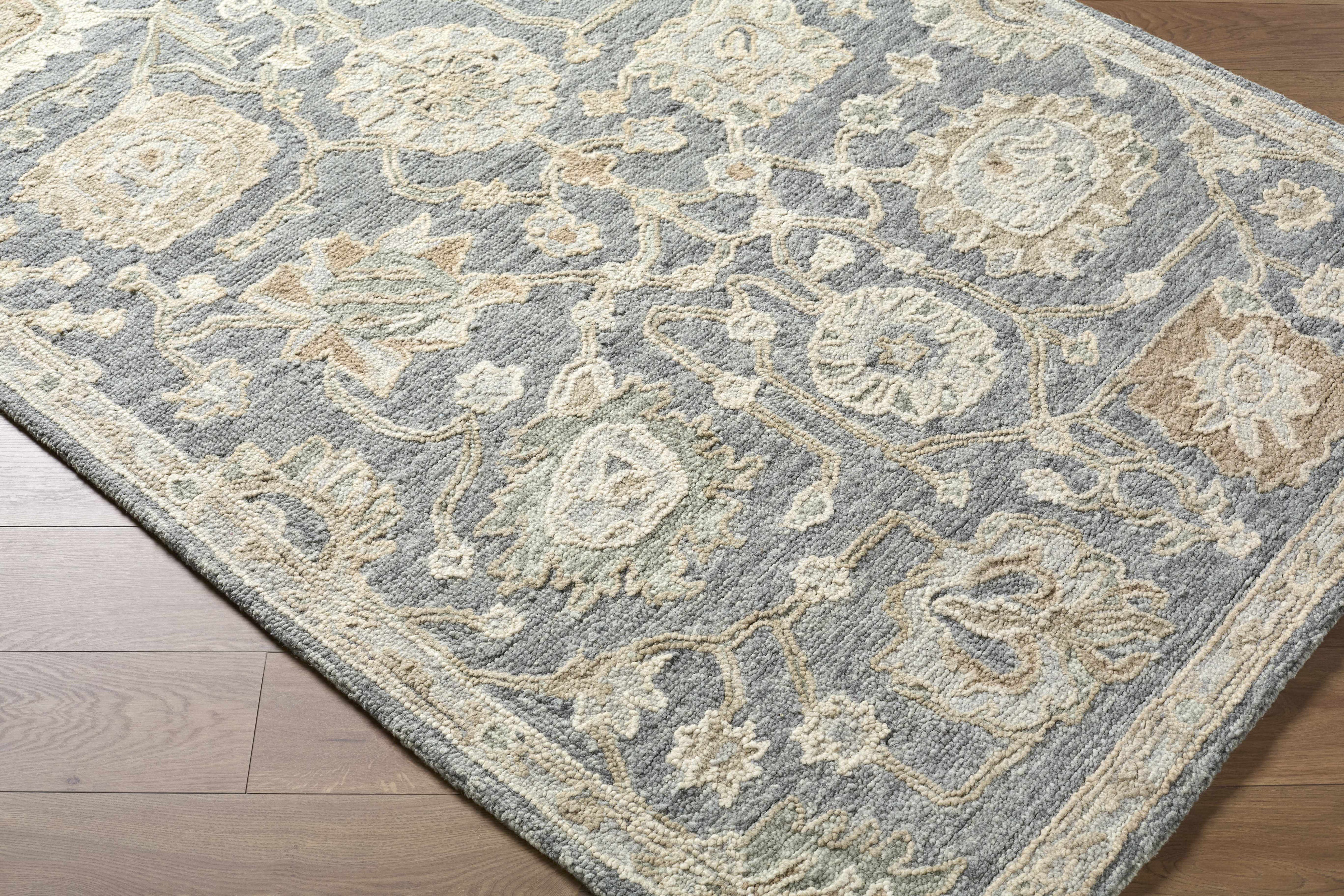 Auryon Hand Tufted Oushak Wool Area Rug - Image 8