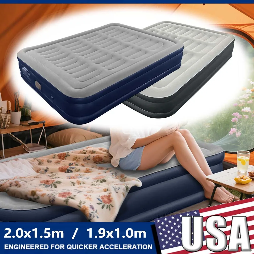 Automatic Inflatable Camping Mattress with Built-In Pump – Thickened PVC Sleep Pad - Image 2