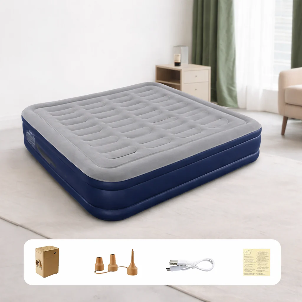 Automatic Inflatable Camping Mattress with Built-In Pump – Thickened PVC Sleep Pad - Image 7