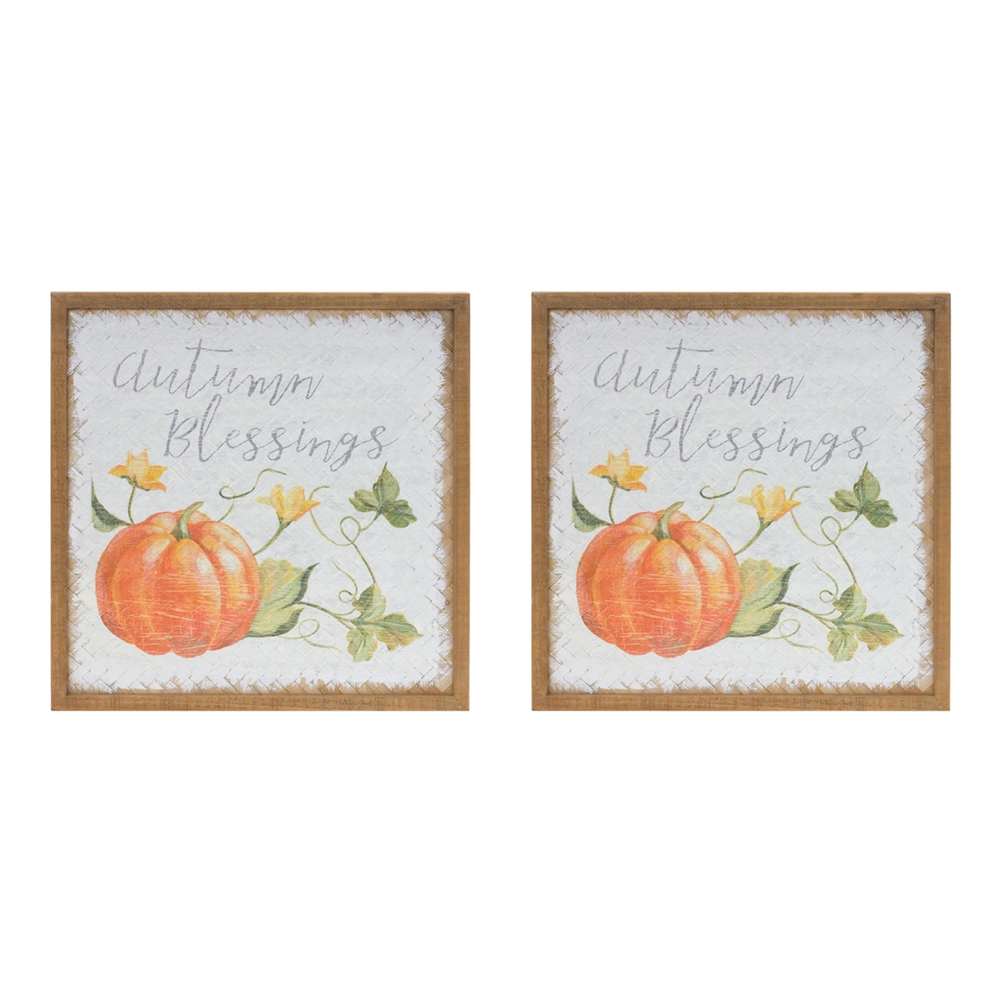 Autumn Blessing Pumpkin Sign (Set of 2) - Image 2