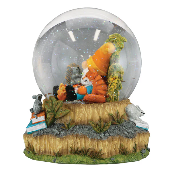 Autumn Forest Gnome Snow Globe - Image 4