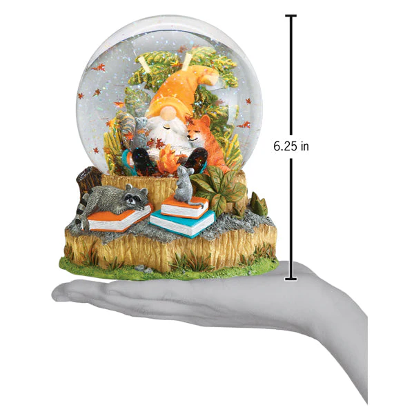 Autumn Forest Gnome Snow Globe - Image 6