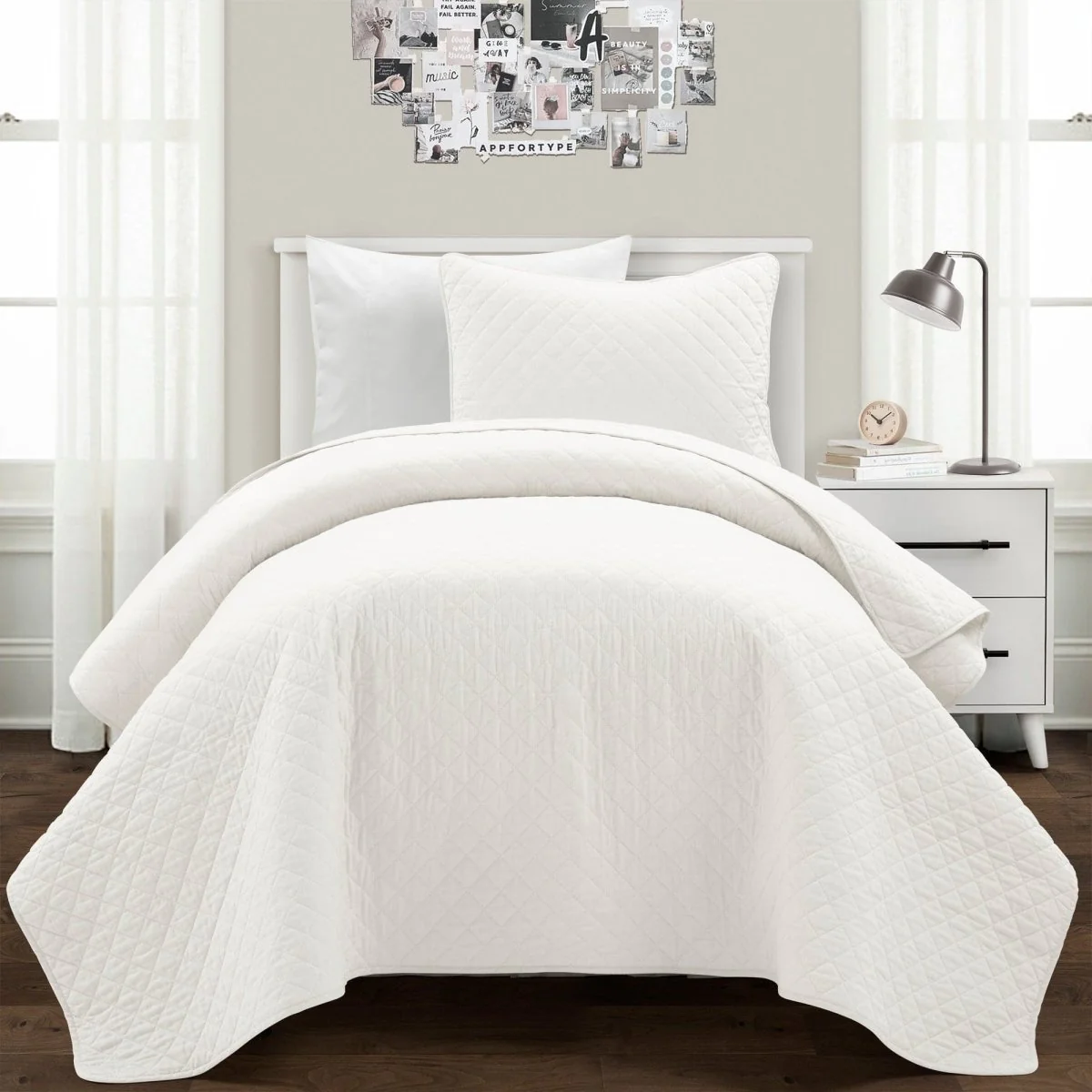 Ava Diamond Oversized Cotton Quilt Set - Image 22