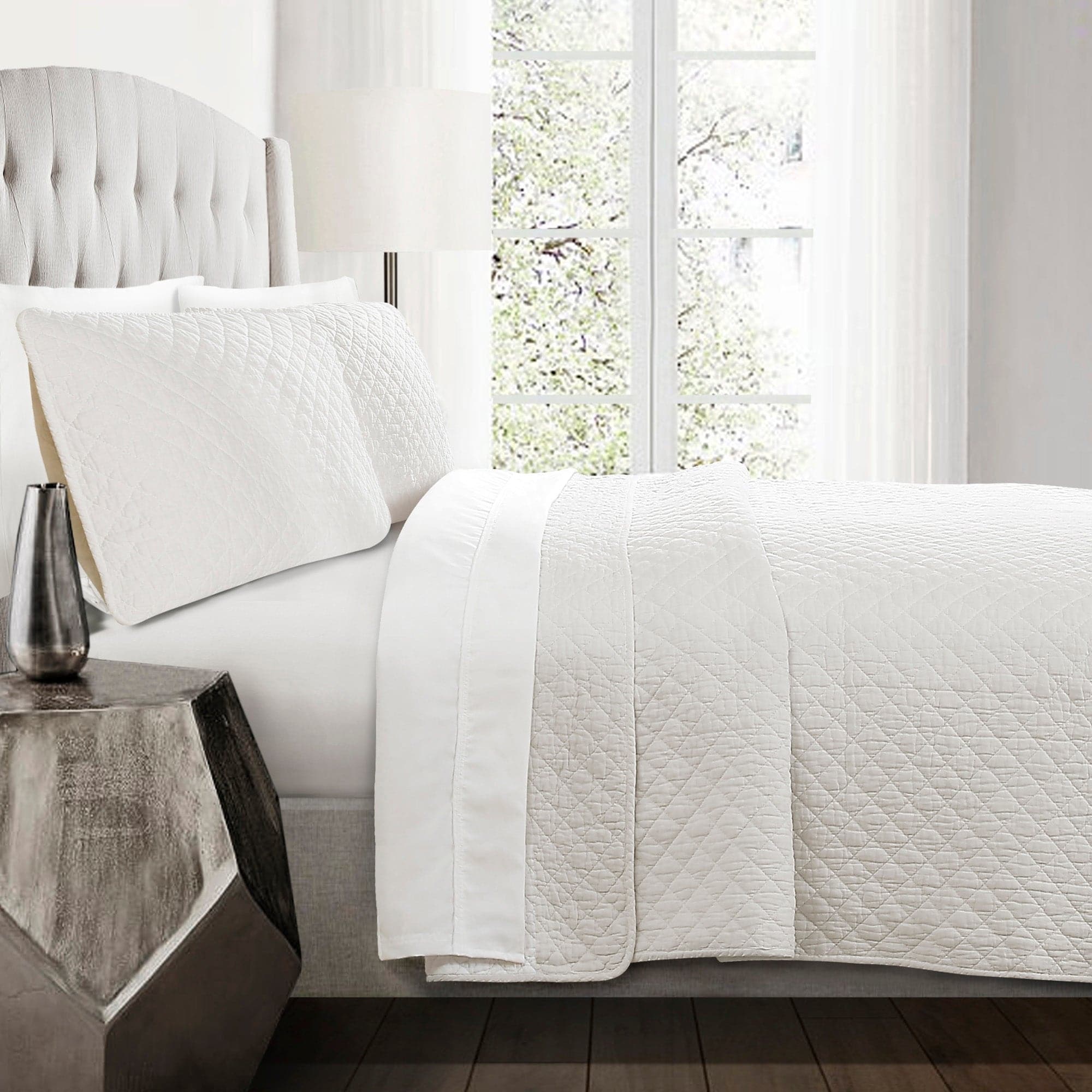 Ava Diamond Oversized Cotton Quilt Set - Image 60