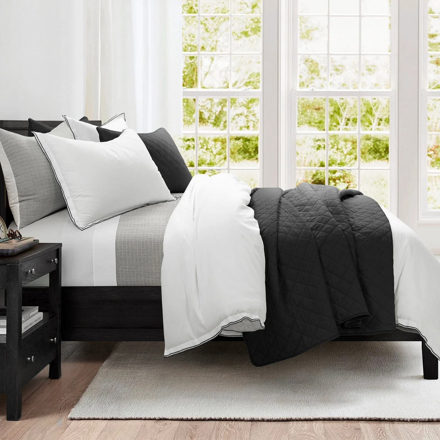 Ava Diamond Oversized Cotton Quilt Set - Image 75