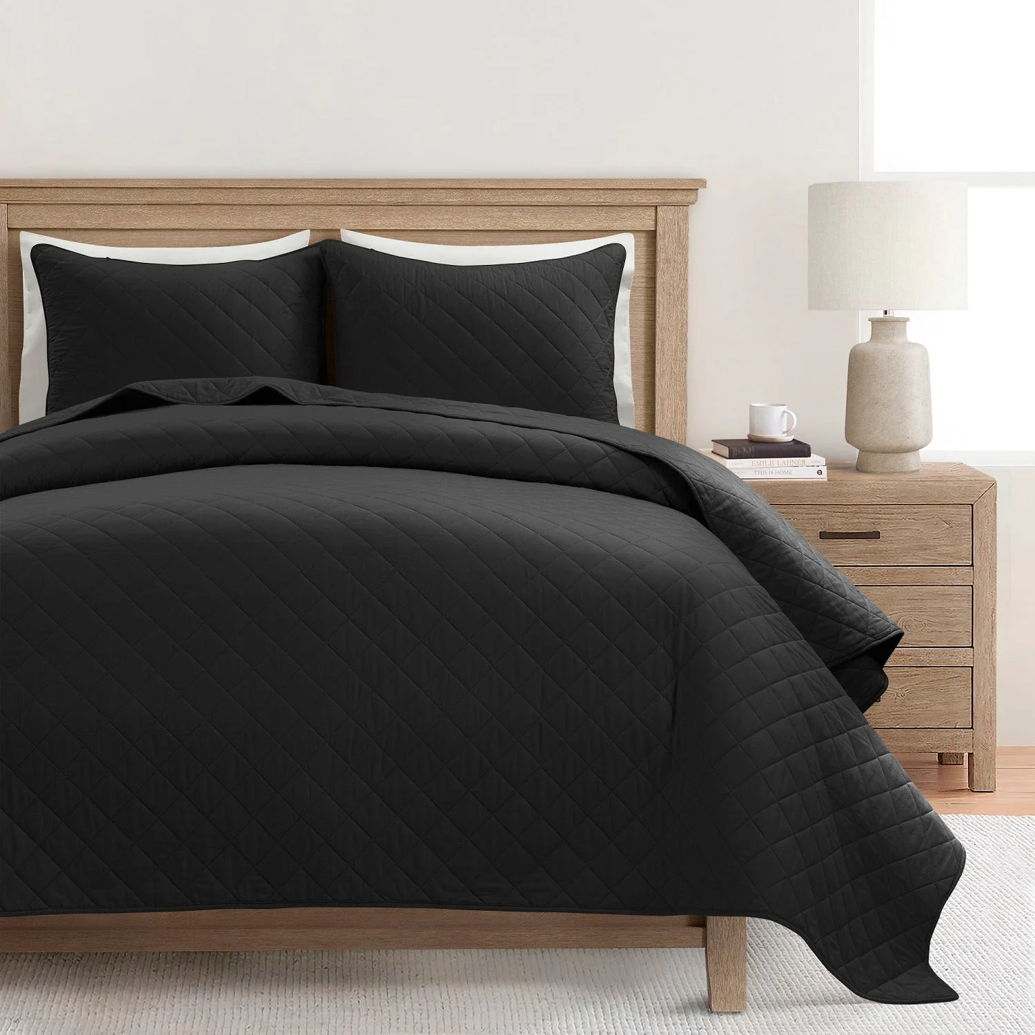 Ava Diamond Oversized Cotton Quilt Set - Image 76