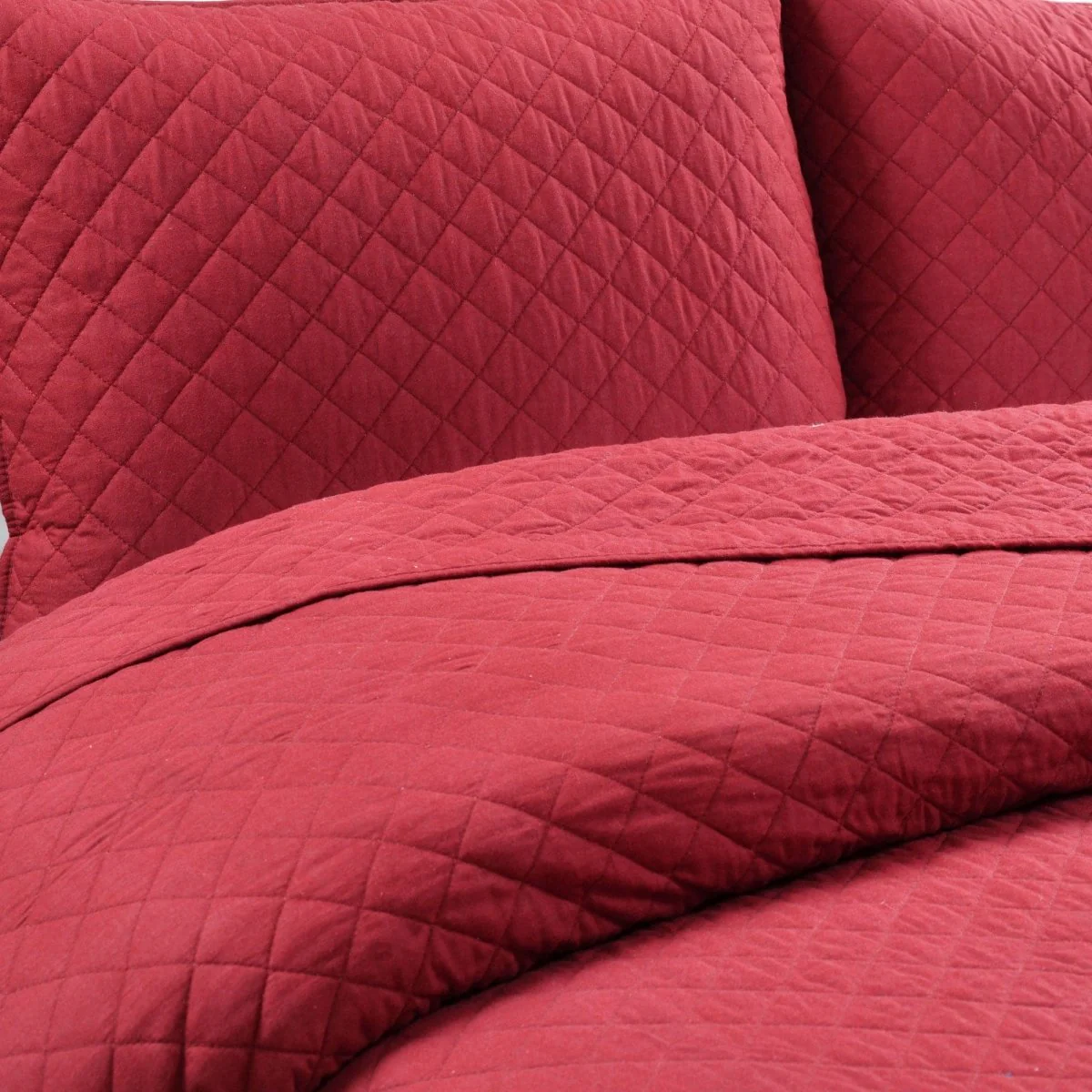Ava Diamond Oversized Cotton Quilt Set - Image 8