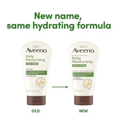 Aveeno Daily Moisturizing Prebiotic Oat Face Cream for Dry Skin 5fl oz - Imperfect Container - Image 3