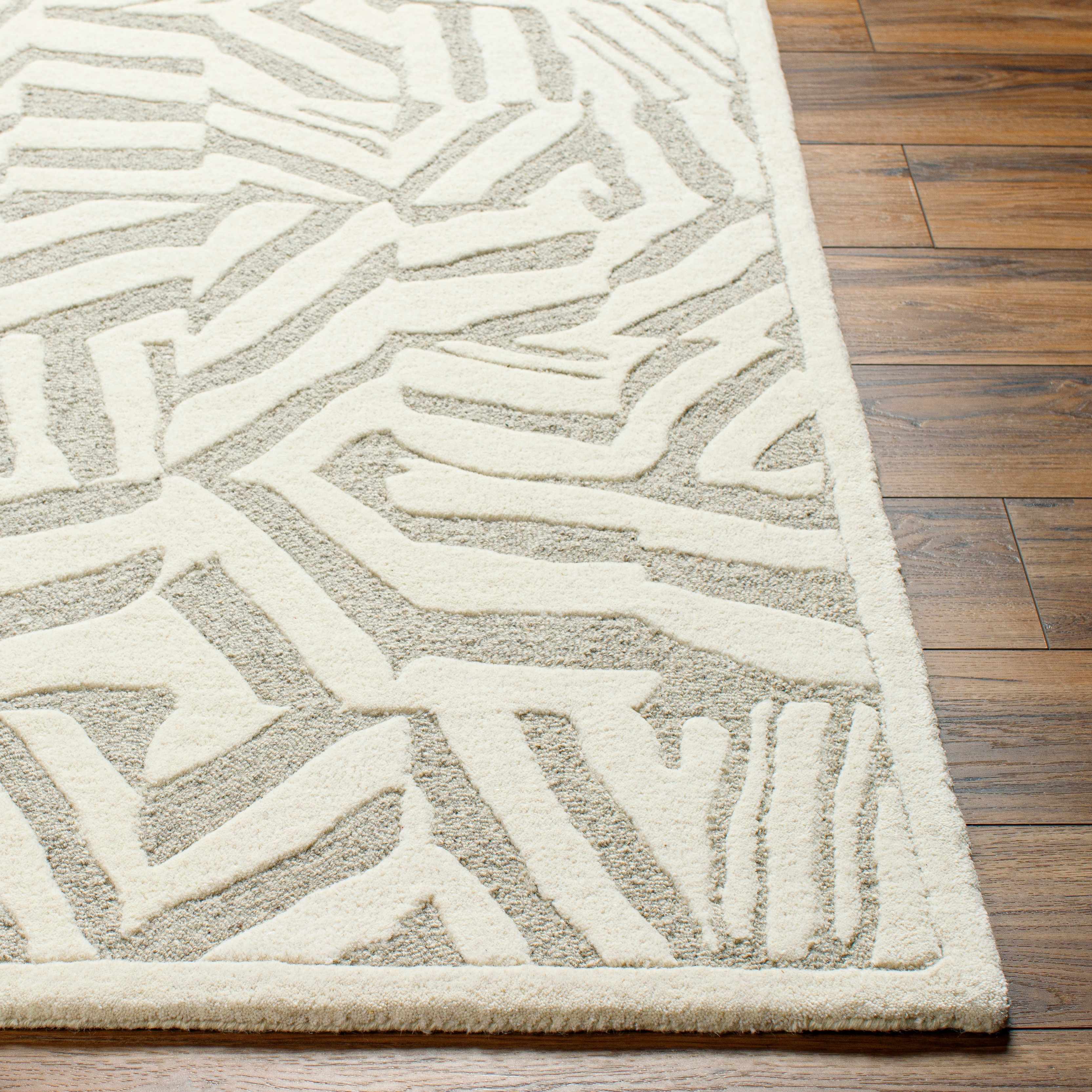 Avian Cream Wool Area Rug - Image 3