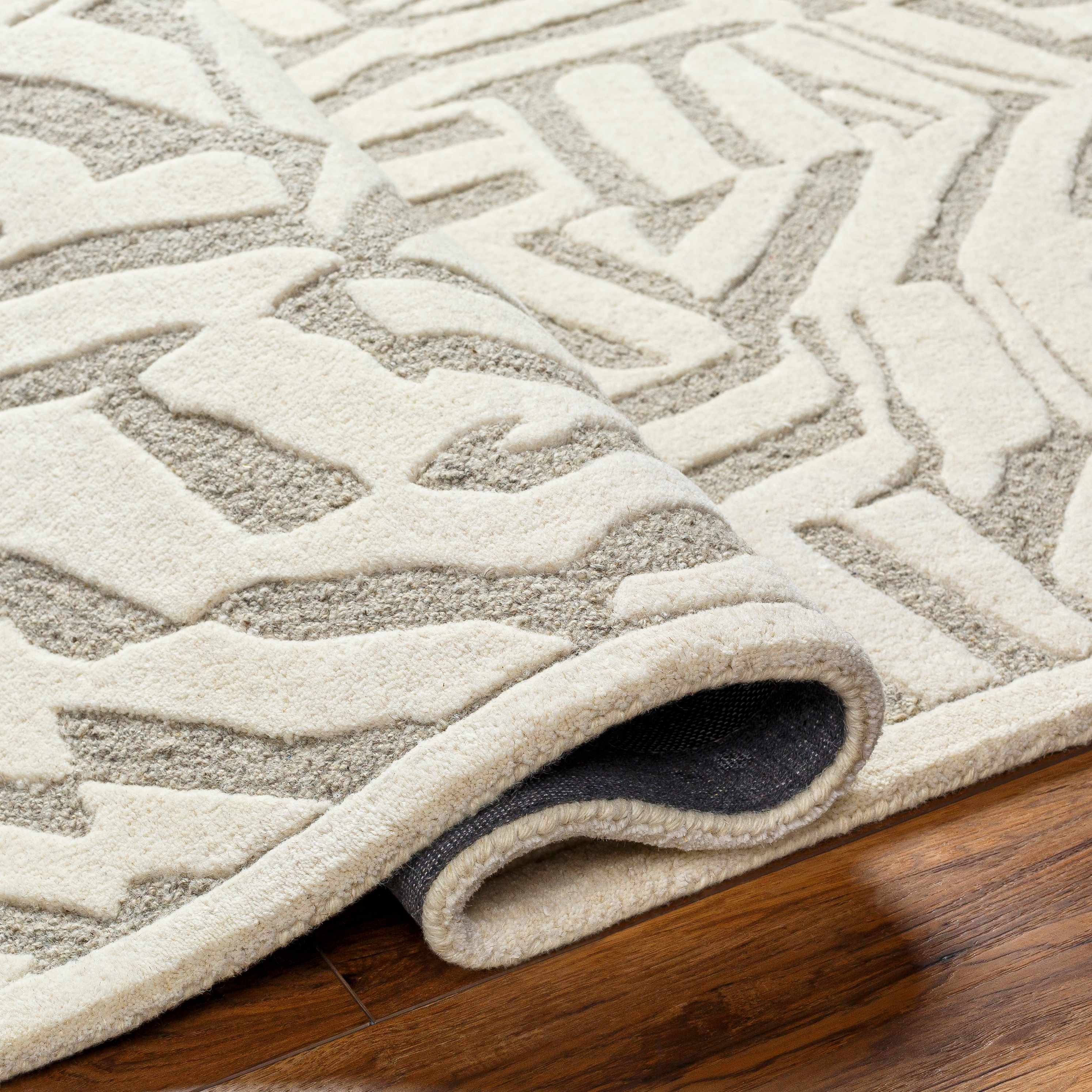 Avian Cream Wool Area Rug - Image 4