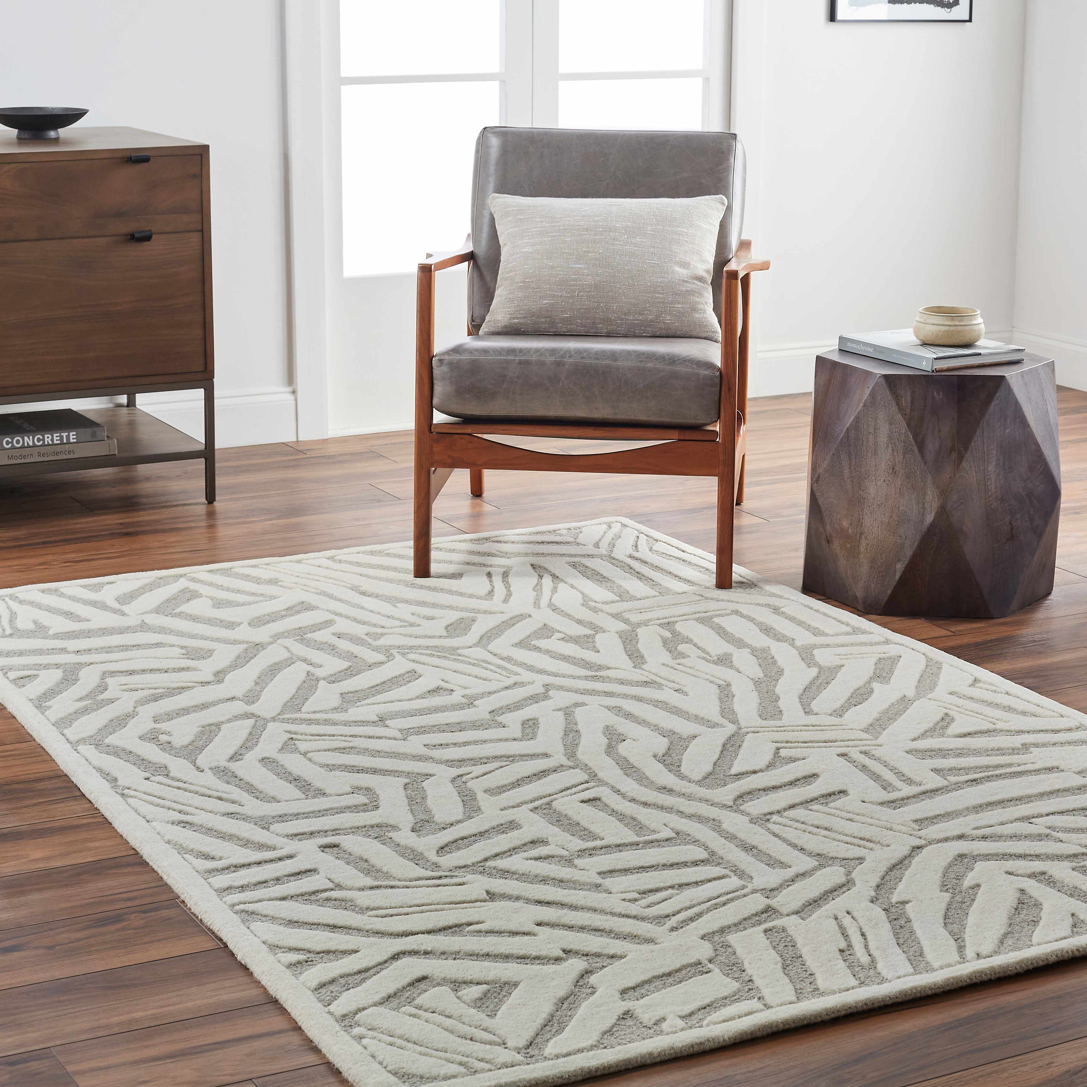 Avian Cream Wool Area Rug - Image 6