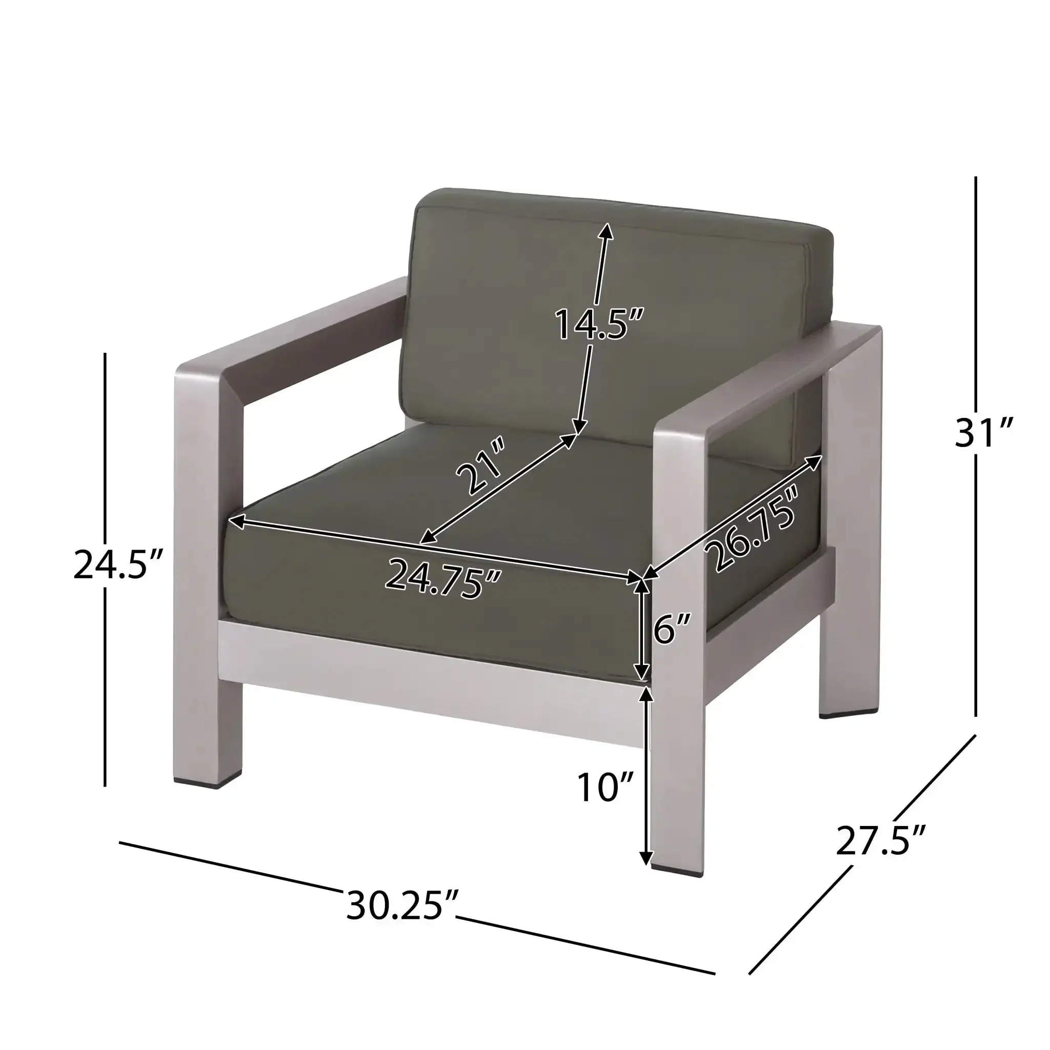 Aviara - Luxurious Outdoor Club Chair - Image 19