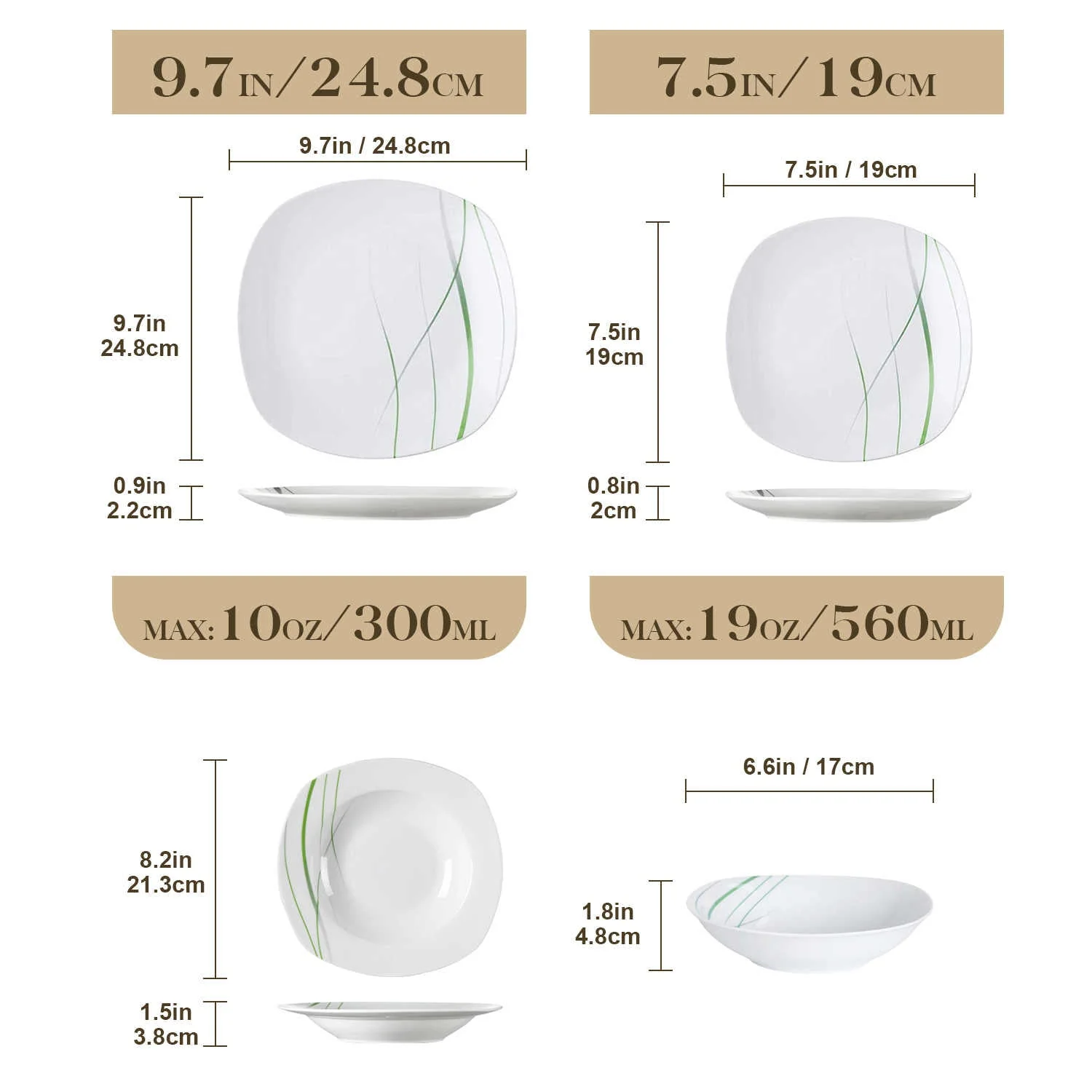 Aviva 24 Piece Dinnerware Set - Image 7