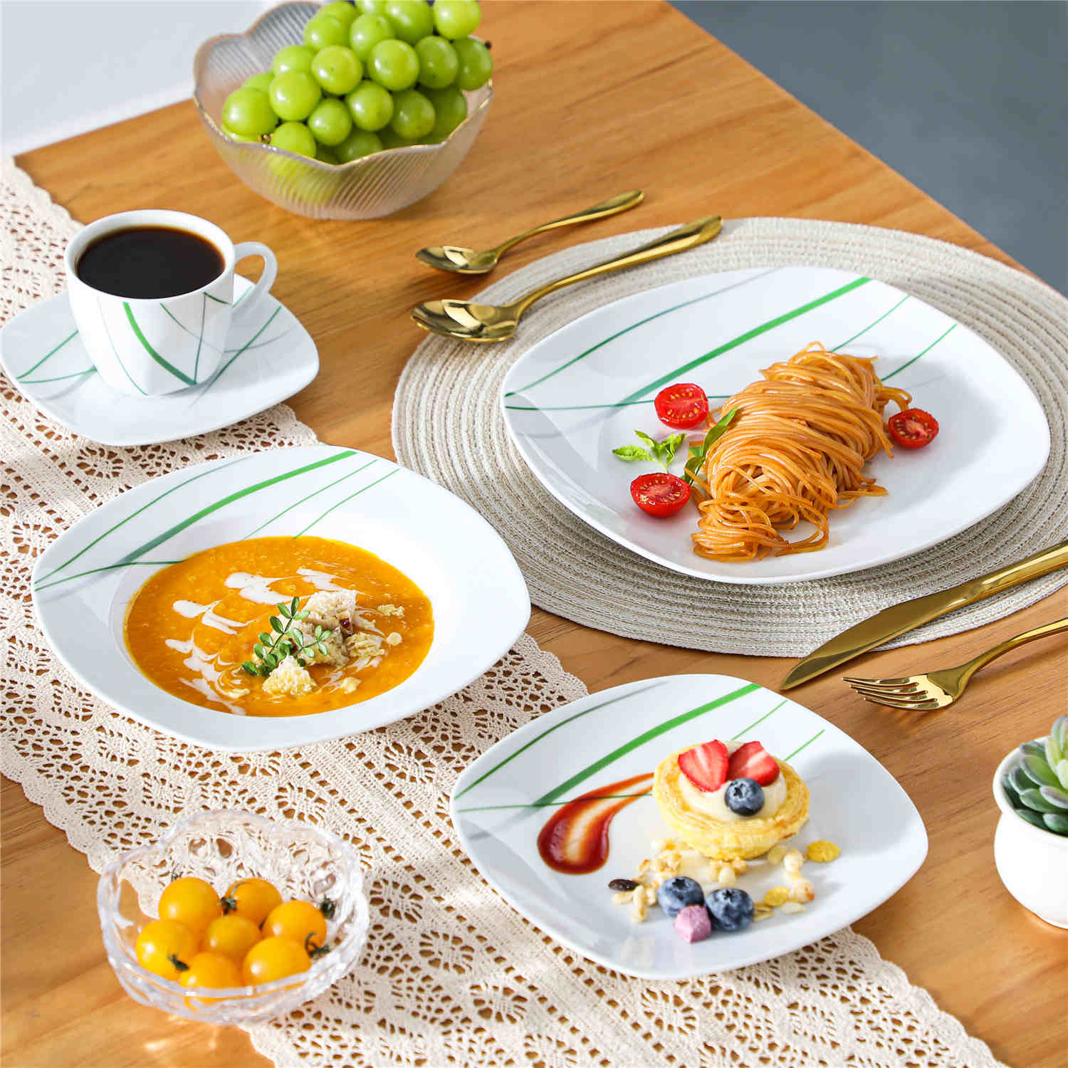 Aviva 30 Piece Dinnerware Set - Image 2