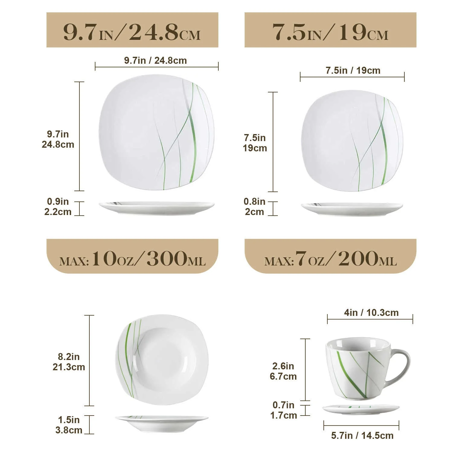 Aviva 30 Piece Dinnerware Set - Image 7