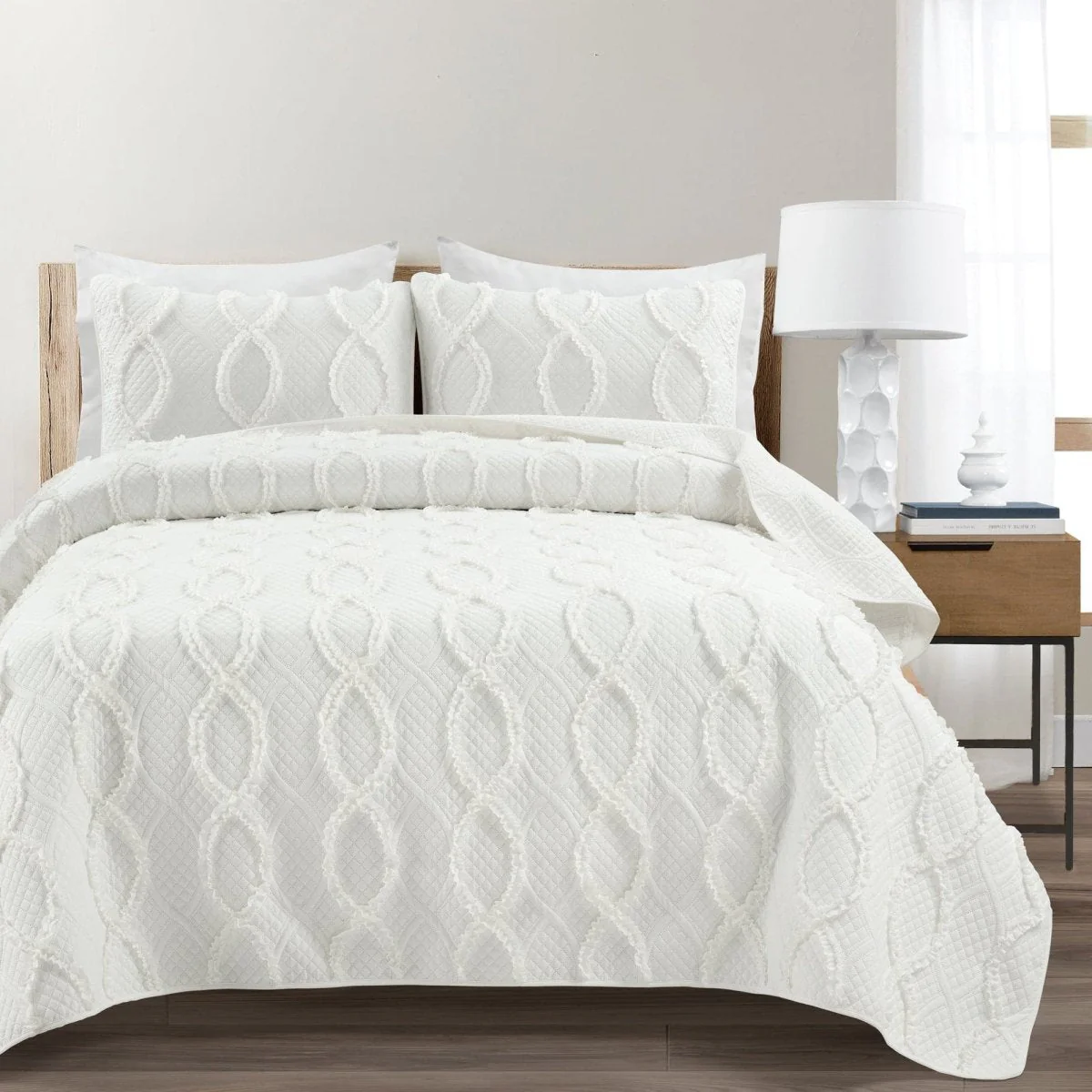 Avon Textured Ruffle Quilt 3 Piece Set - Image 3