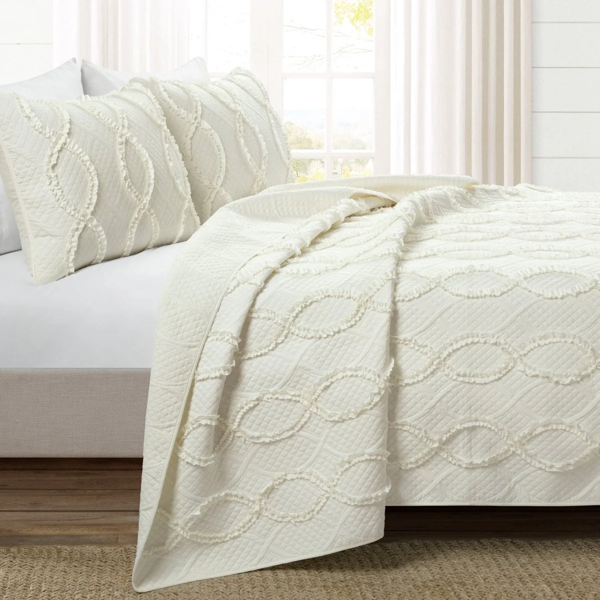 Avon Textured Ruffle Quilt 3 Piece Set - Image 5