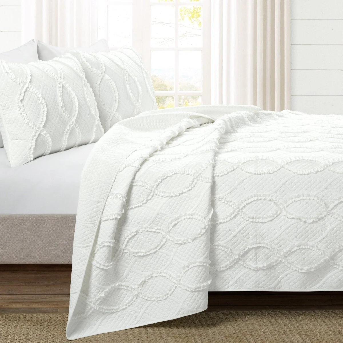 Avon Textured Ruffle Quilt 3 Piece Set - Image 6