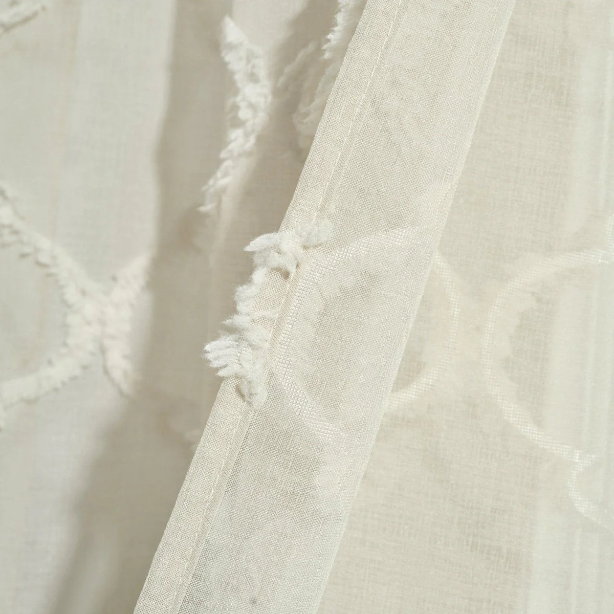 Avon Trellis Grommet Sheer Window Curtain Panel Set - Image 28