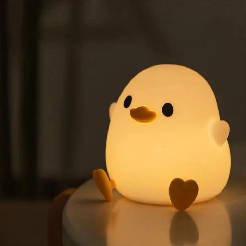 Axolotl Night Light Silicone Baby Night Lamp Touch Control USB Rechargeable Nursery - Image 7