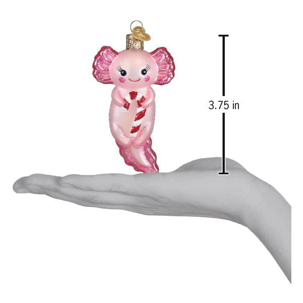 Axolotl With Candy Cane Ornament - Image 5