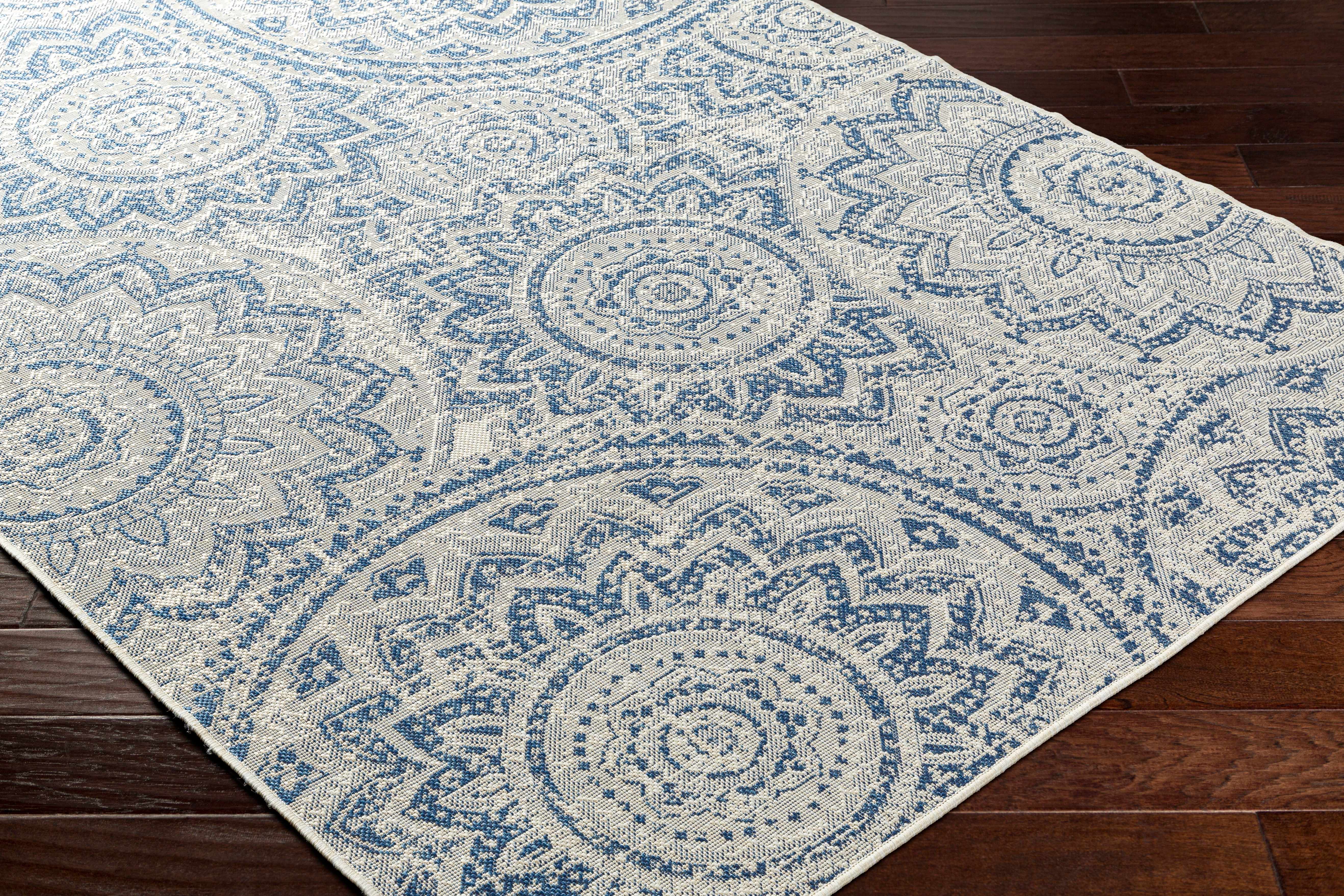 Ayala Blue Durable Rug - Image 4