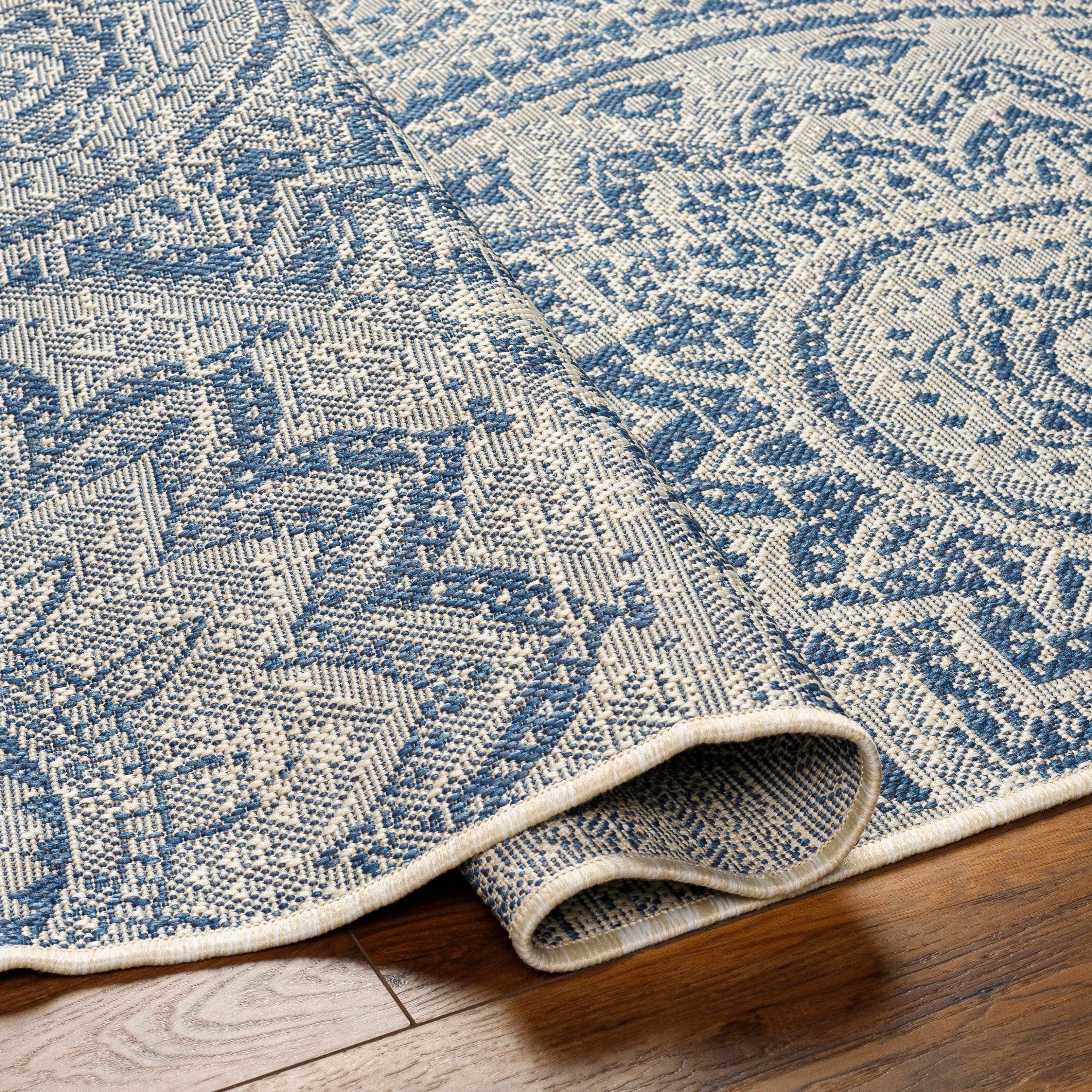 Ayala Blue Durable Rug - Image 5