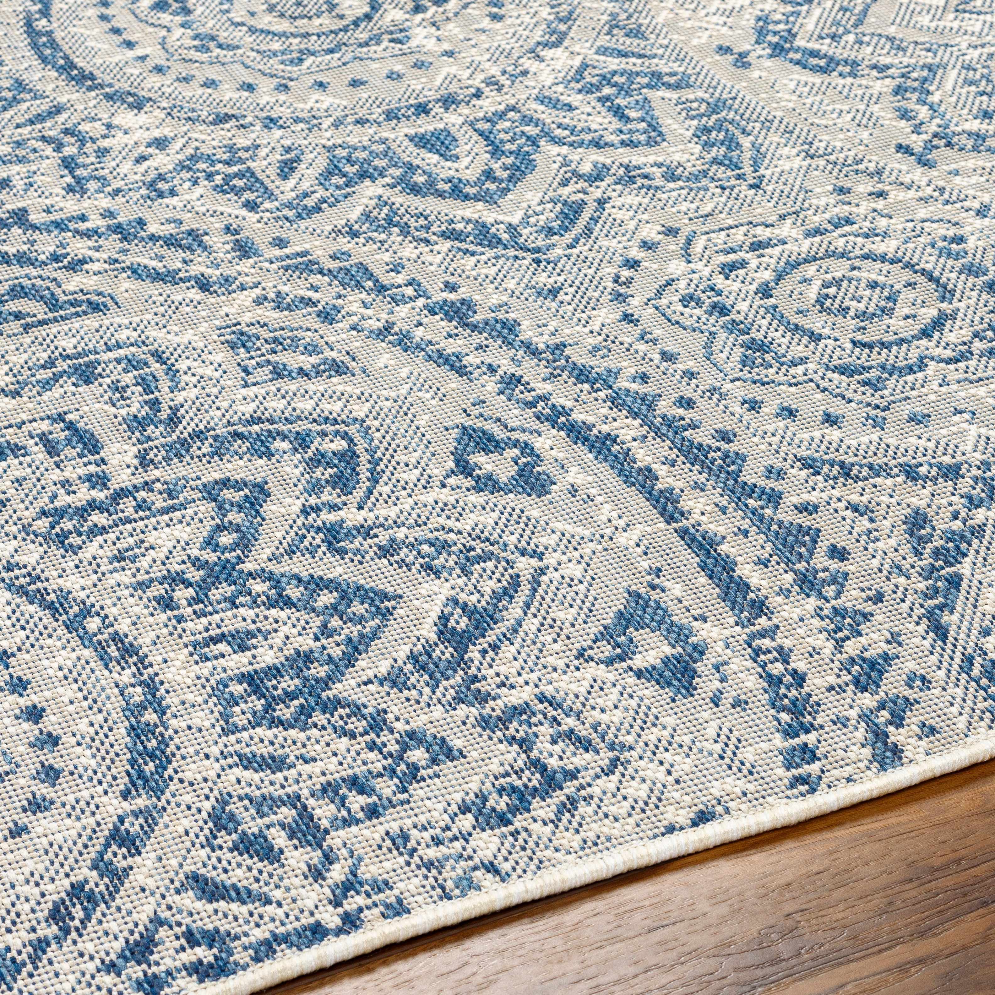 Ayala Blue Durable Rug - Image 6