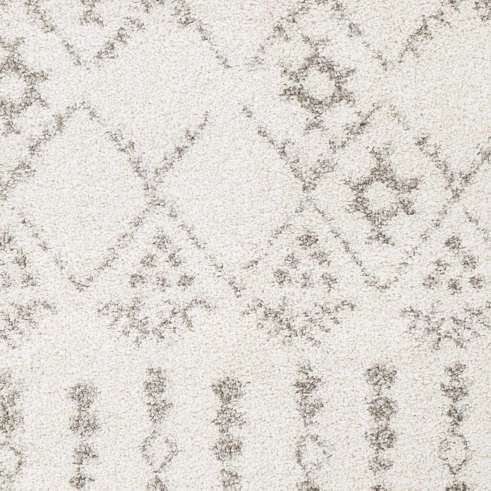 Aylett Beige Trellis Shag Rug - Clearance - Image 3