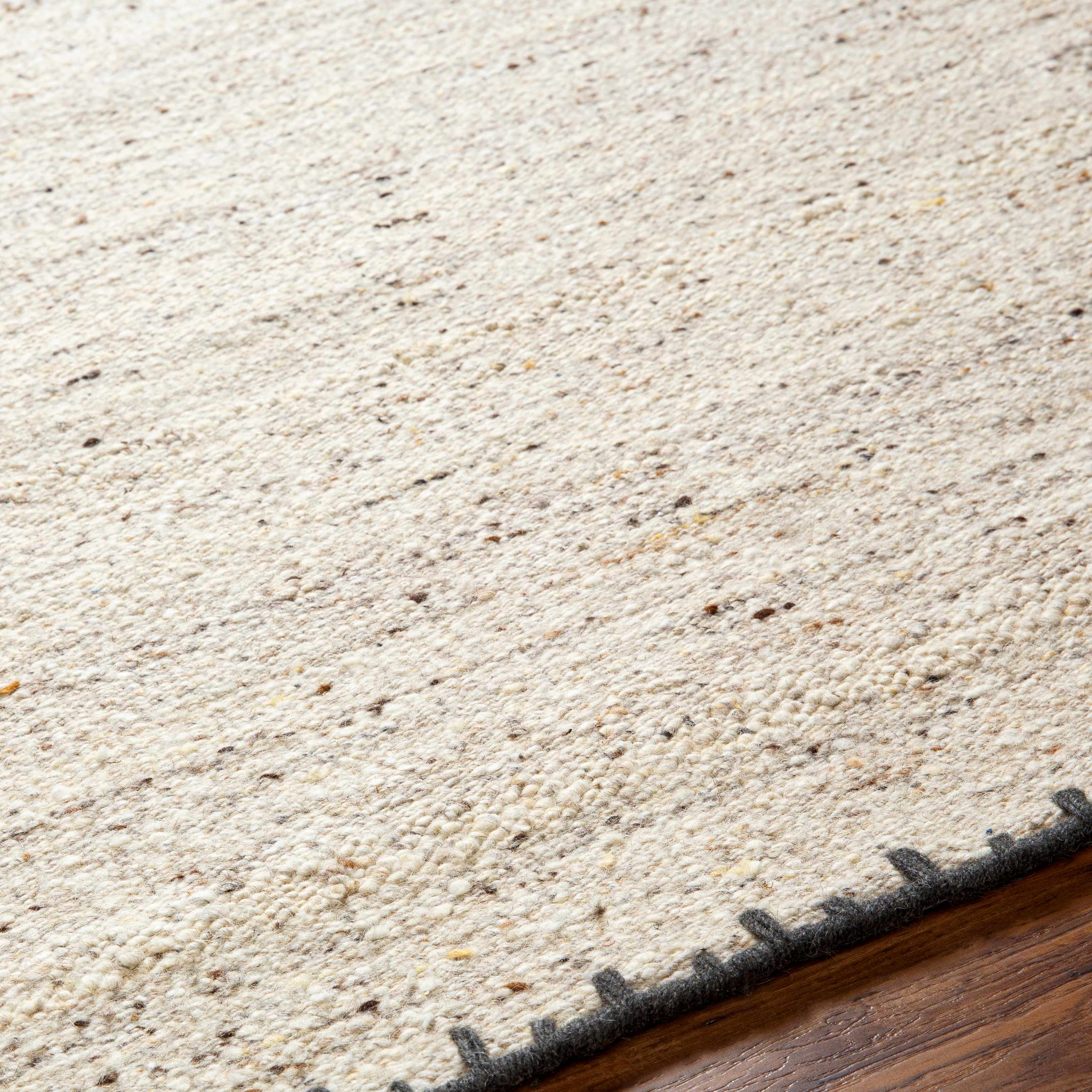 Ayumu Beige Hand Woven Wool Area Rug - Image 5