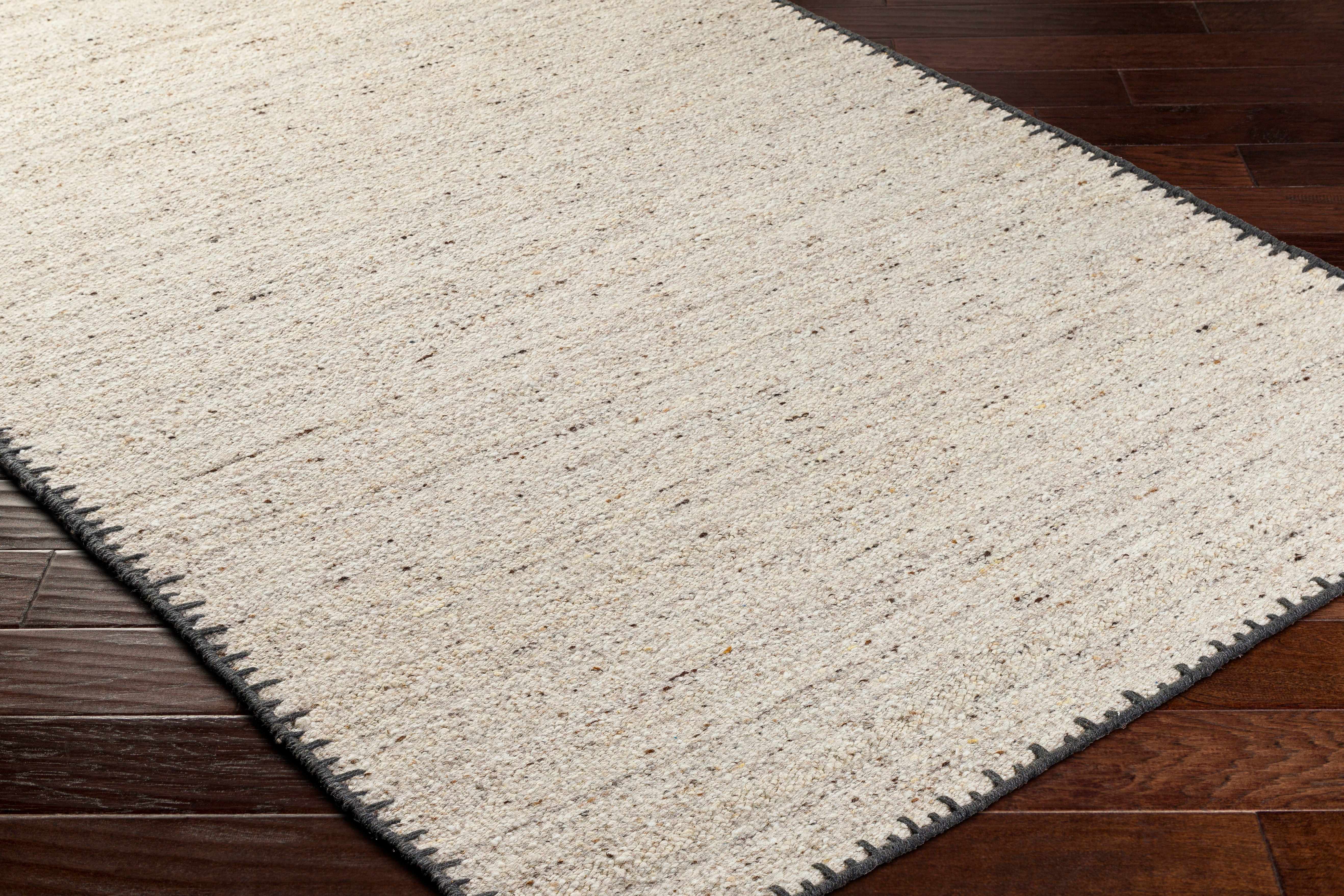 Ayumu Beige Hand Woven Wool Area Rug - Image 6