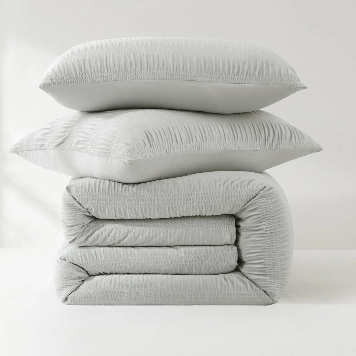 Azalea Ruched Velvet Stripe Comforter Set - Image 21
