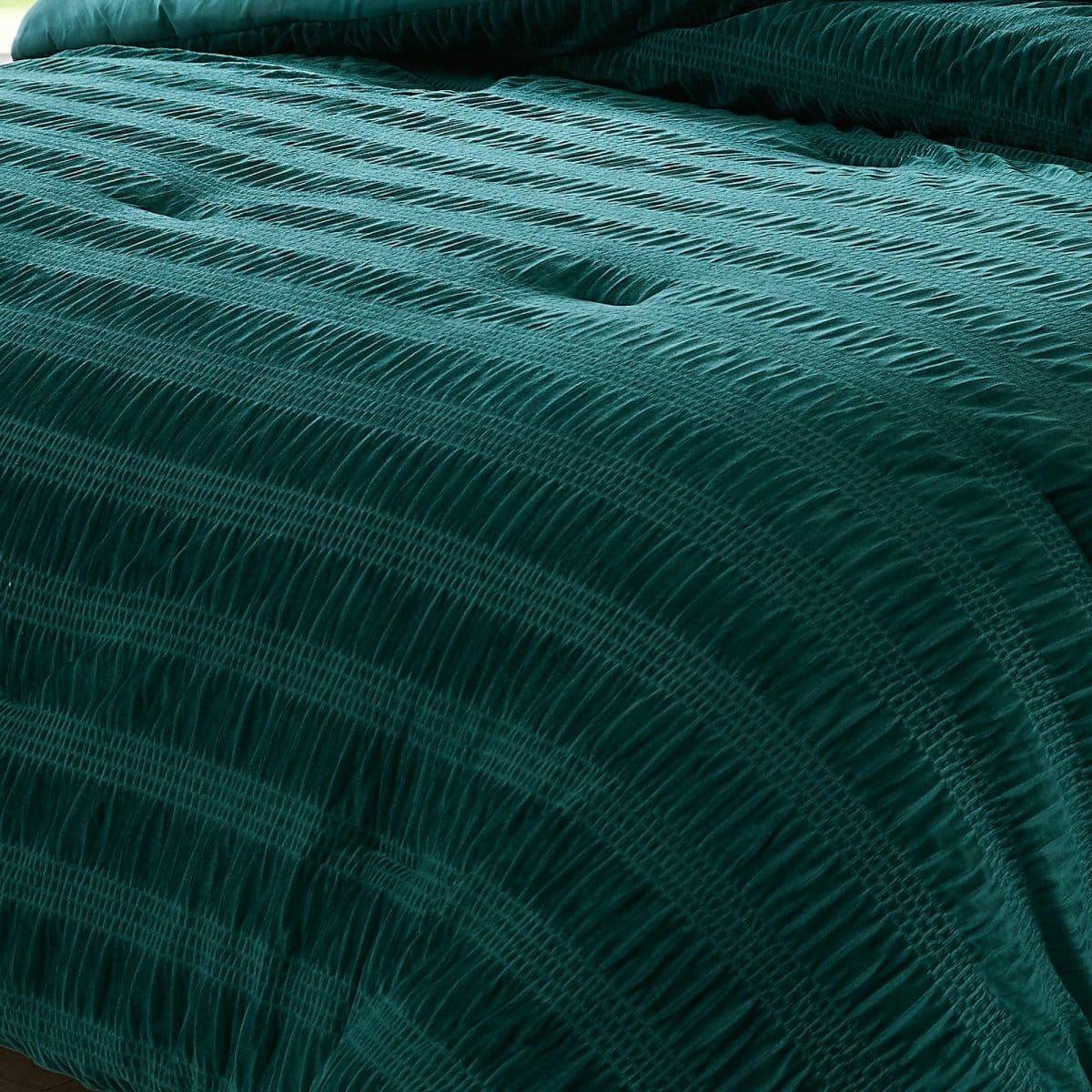 Azalea Ruched Velvet Stripe Comforter Set - Image 45