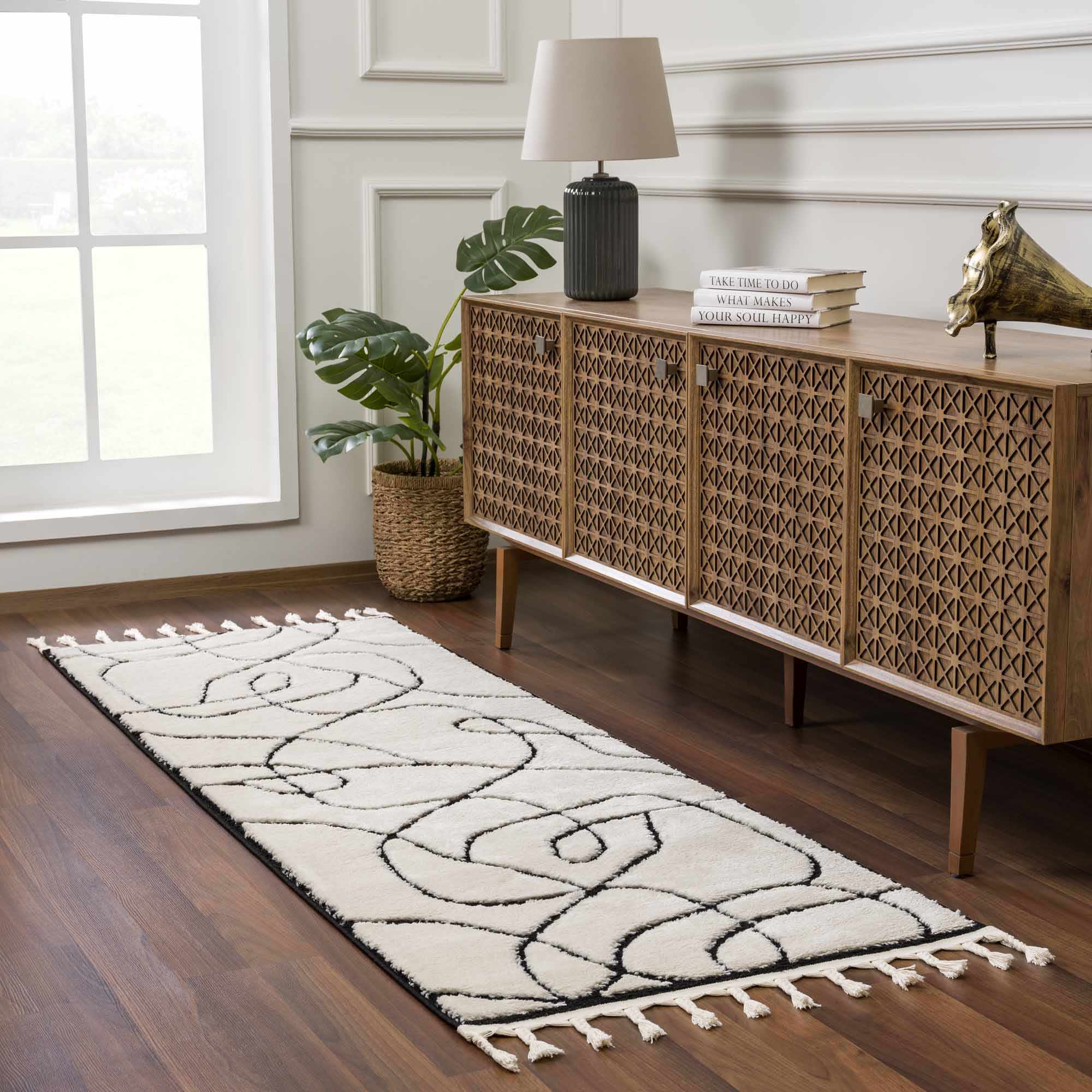 Azana Black & White Area Rug - Image 4