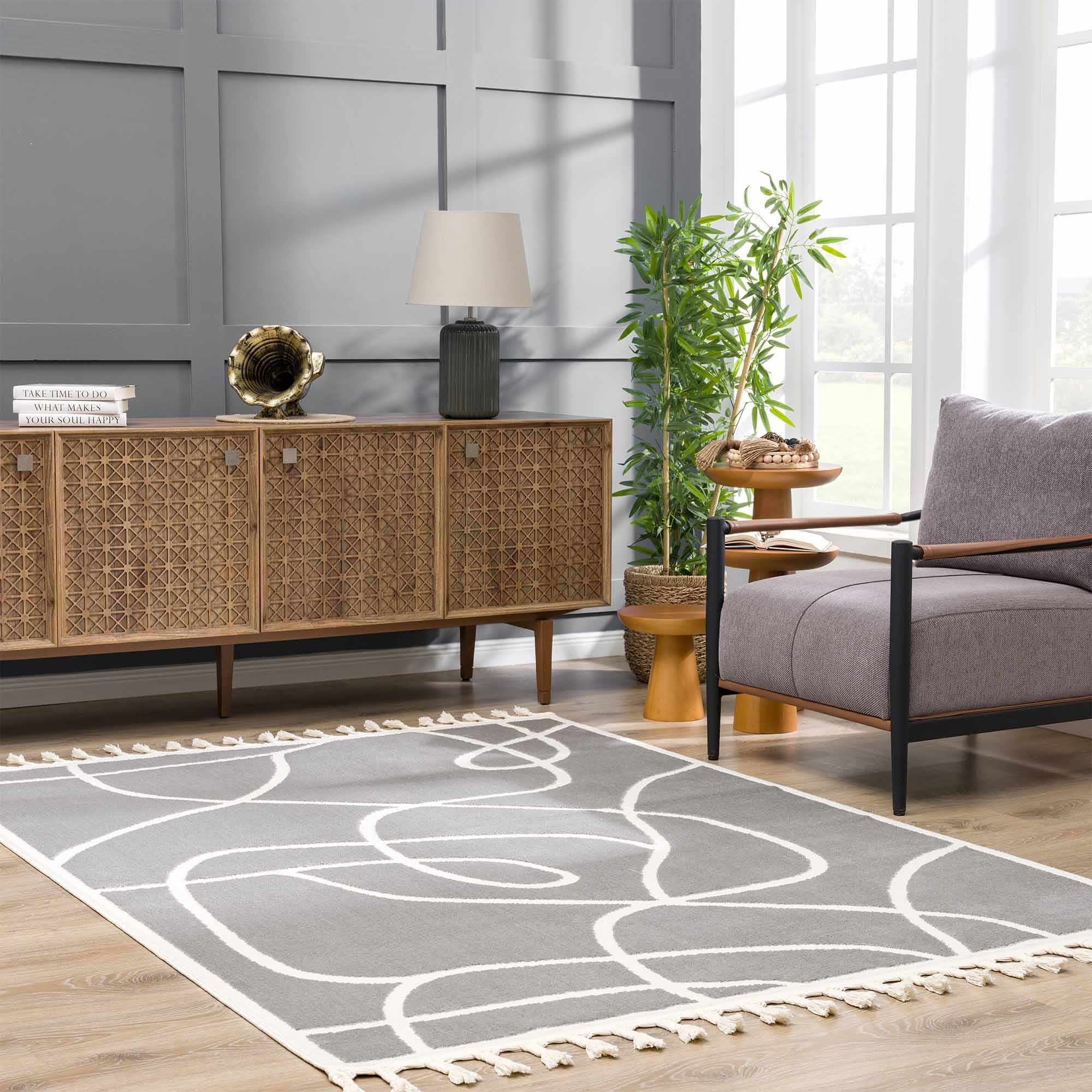 Azana Modern Gray Area Rug - Clearance - Image 6