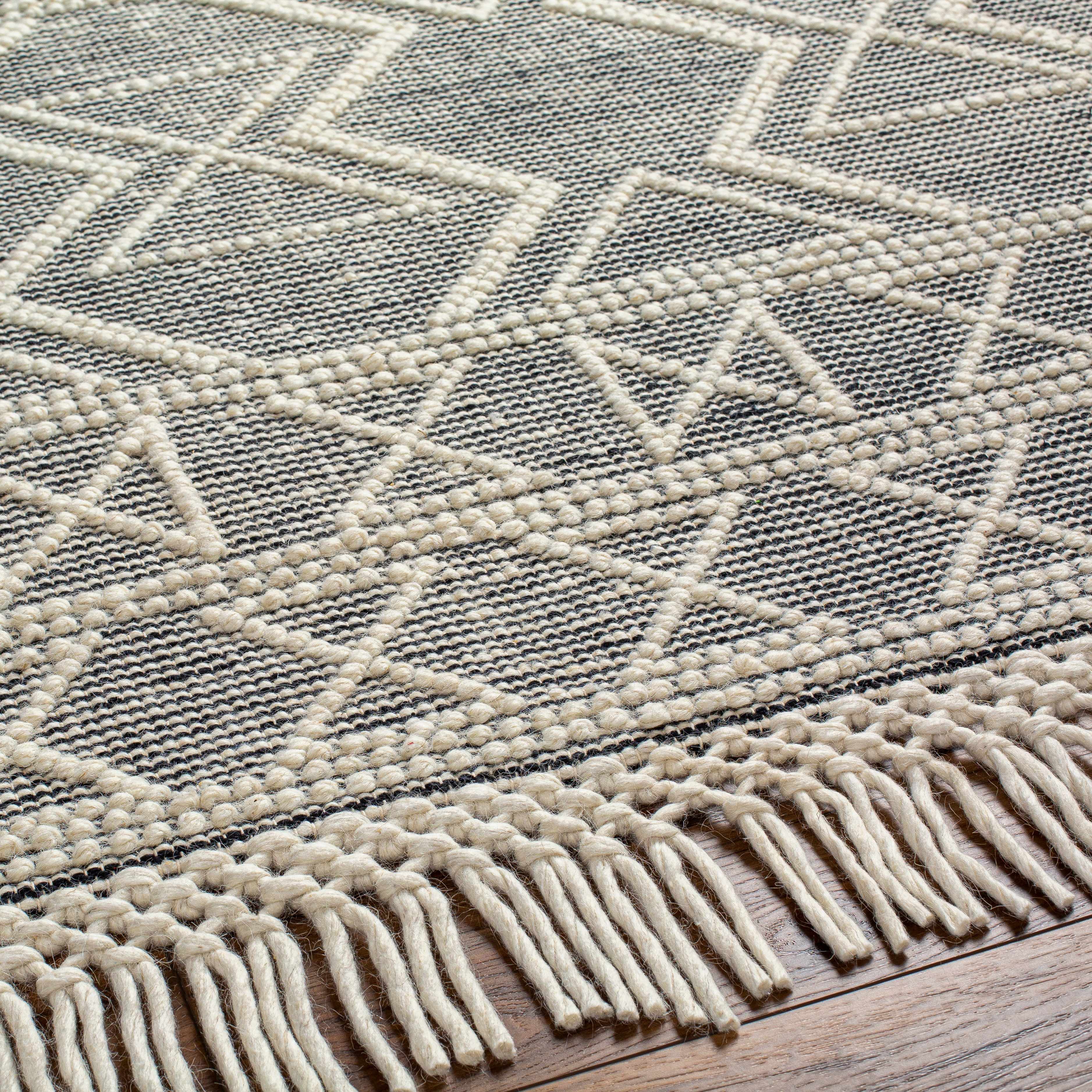 Aziel Wool Rug with Tassels - Clearance - Image 3