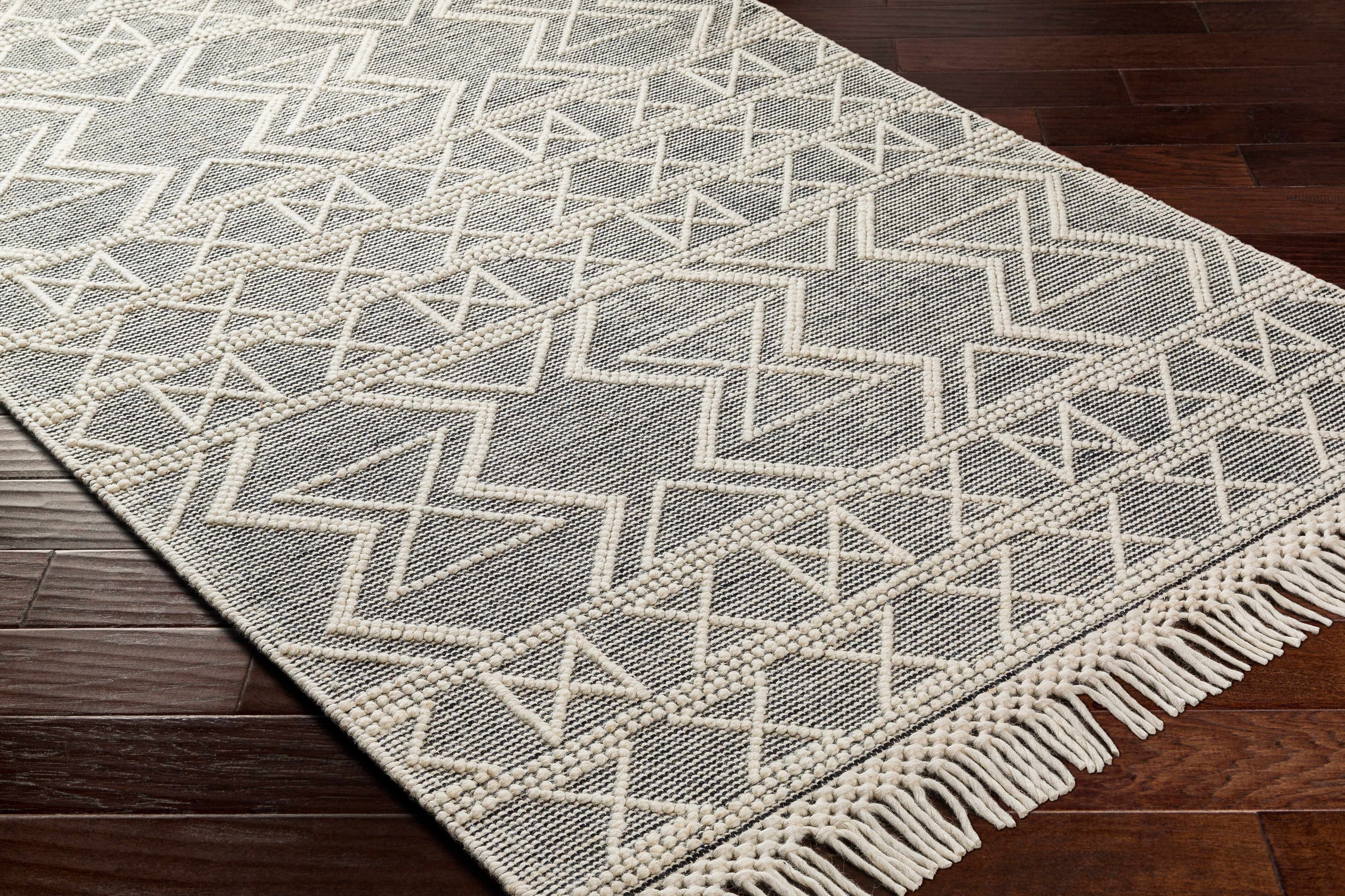 Aziel Wool Rug with Tassels - Clearance - Image 4