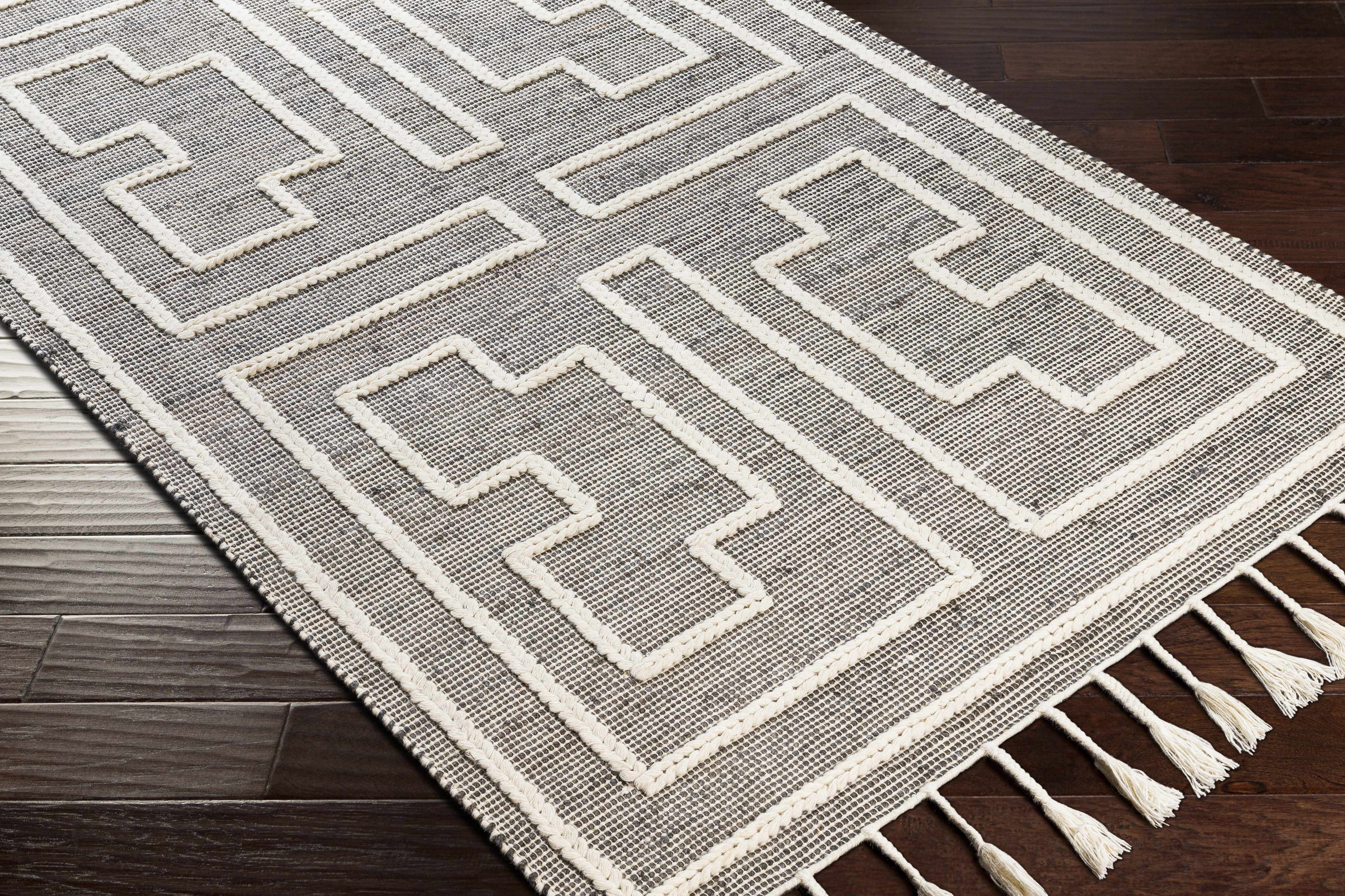 Azra Tasseled Jute&Wool Rug - Image 3