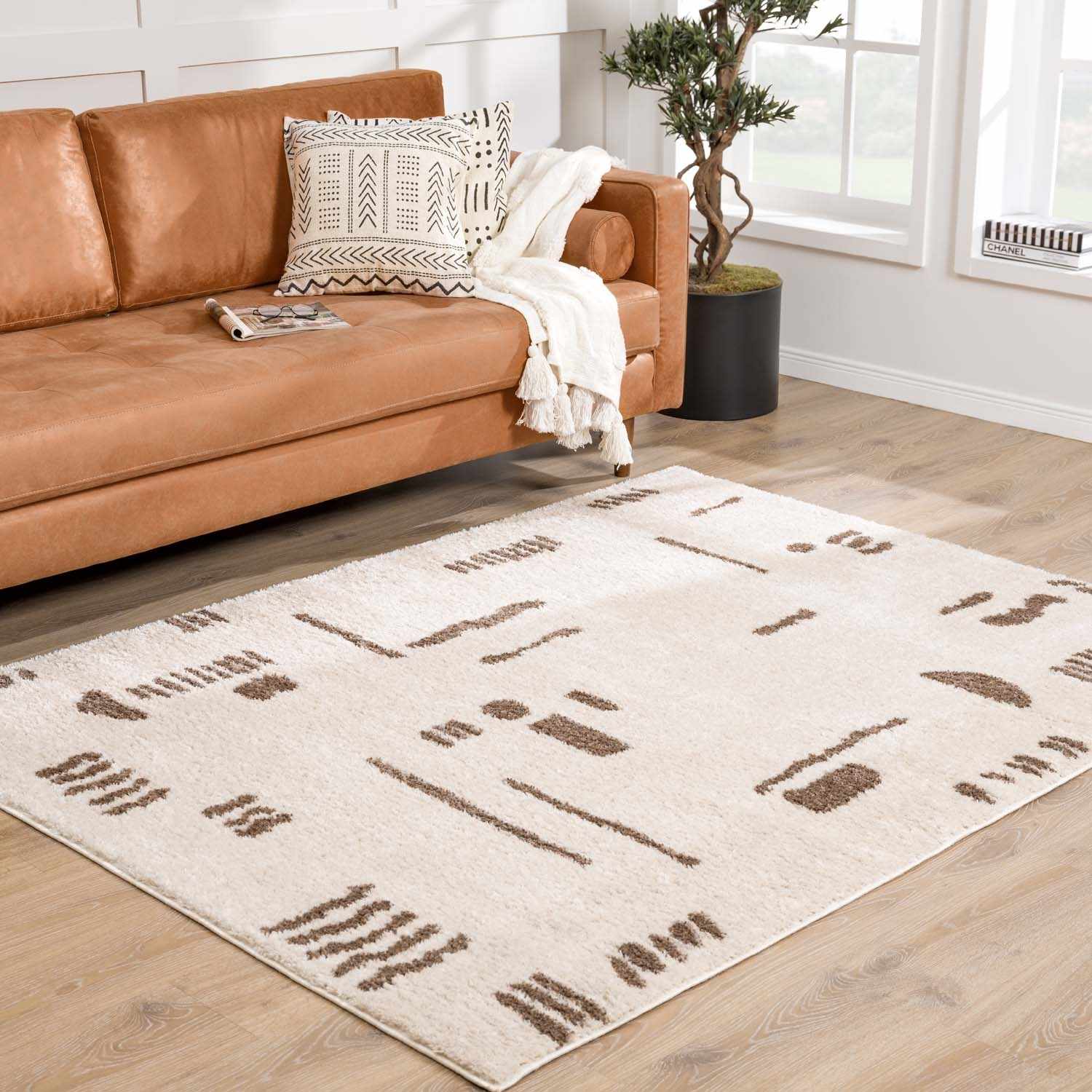 Azriel Brown Washable Area Rug - Image 3