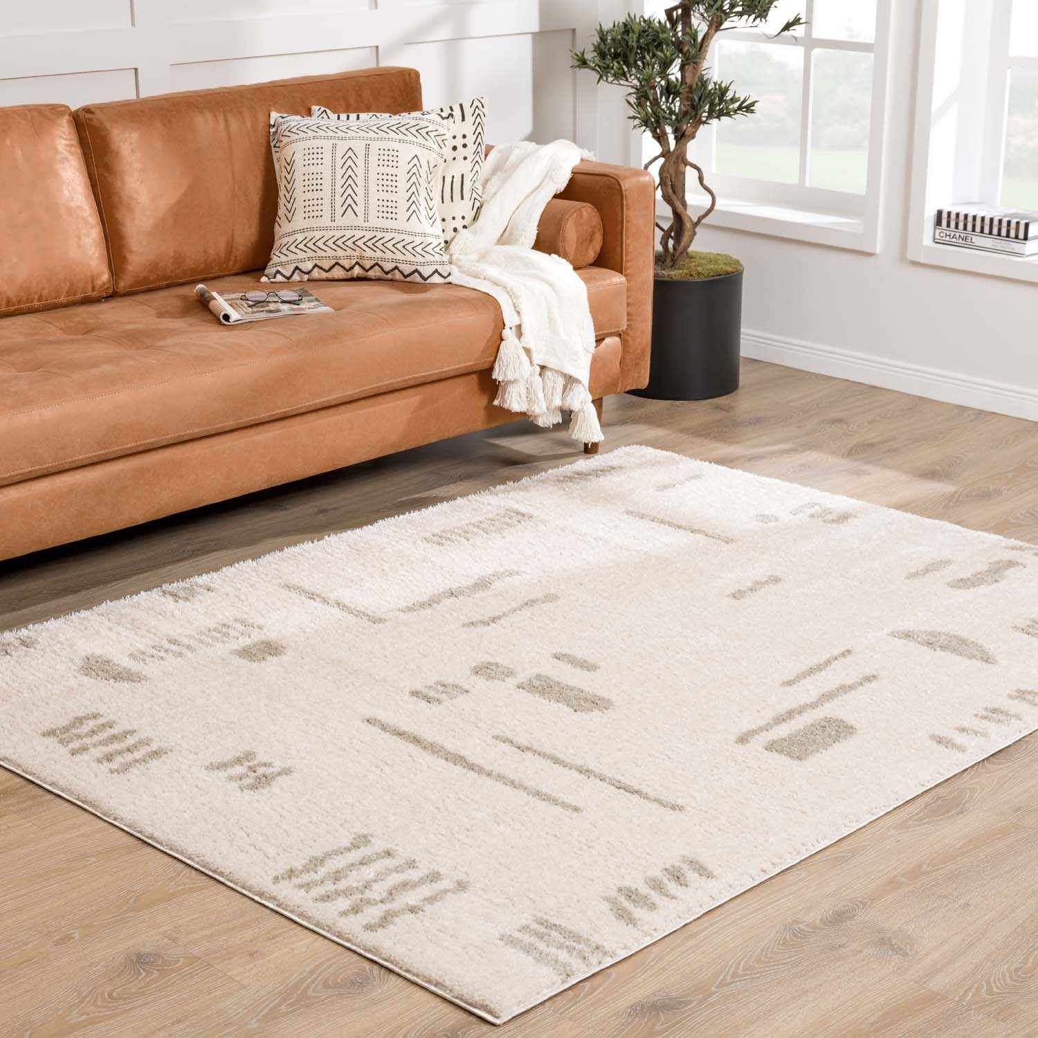 Azriel Gray Washable Area Rug - Image 3