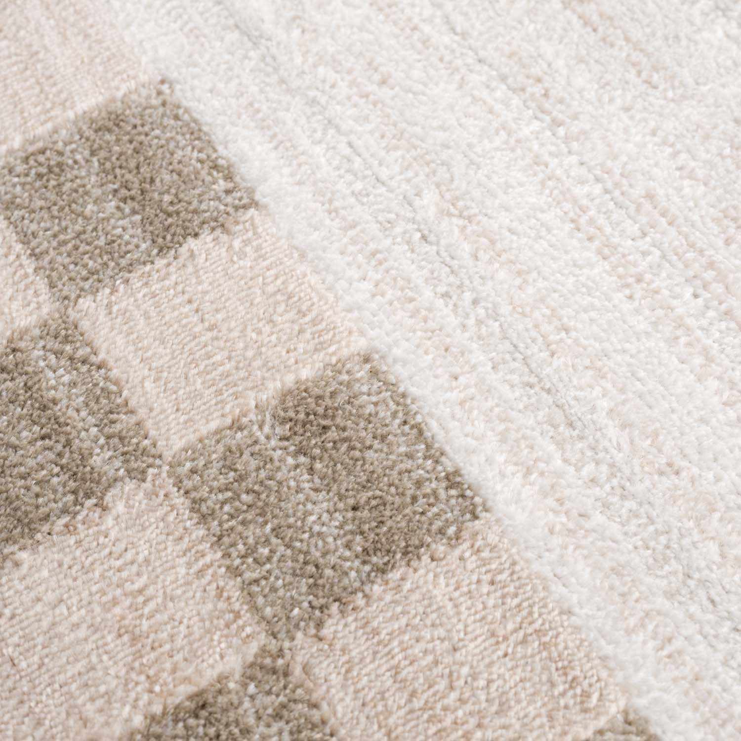 Azrika Beige Checkered Washable Rug - Promo - Image 13