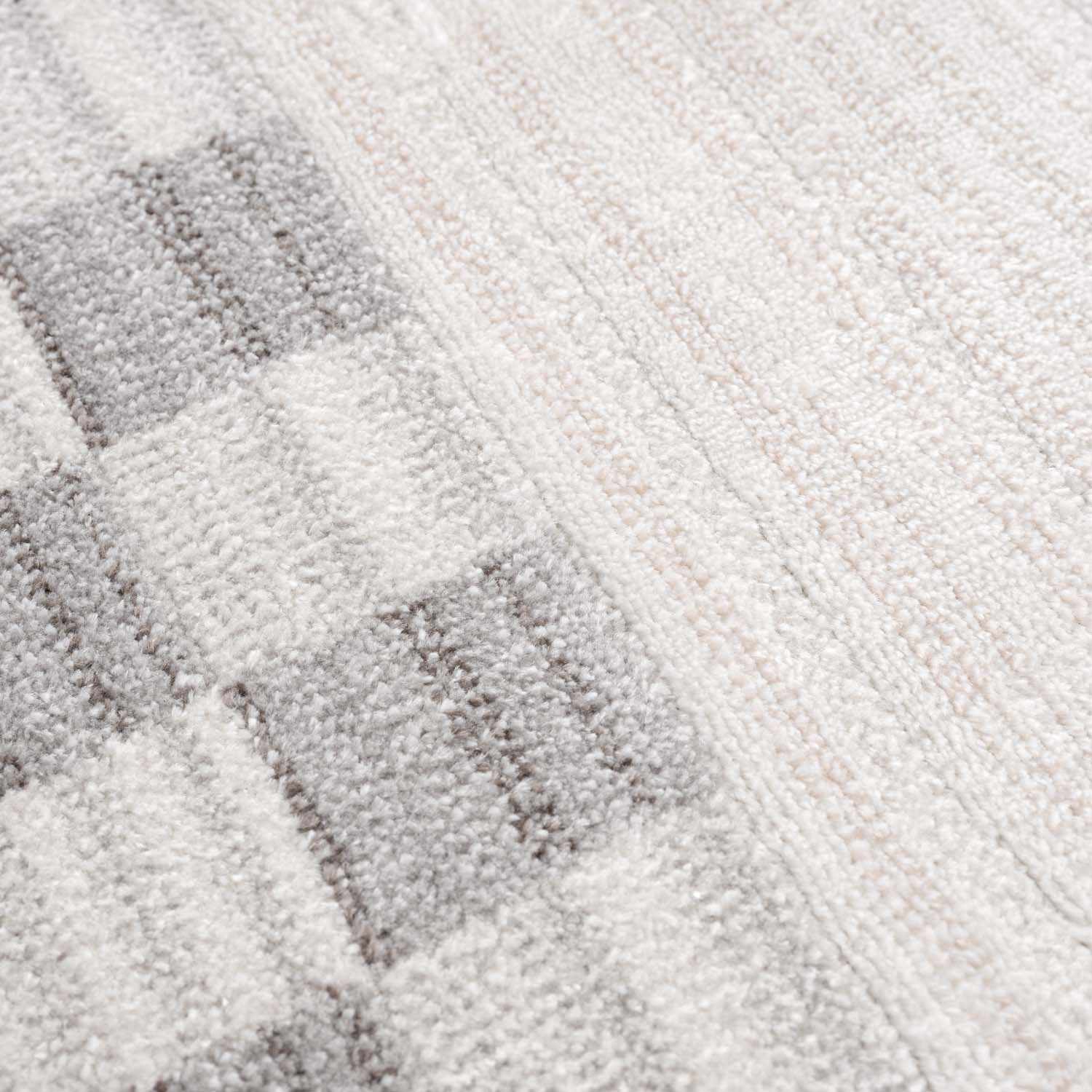 Azrika Gray Checkered Washable Rug - Clearance - Image 14