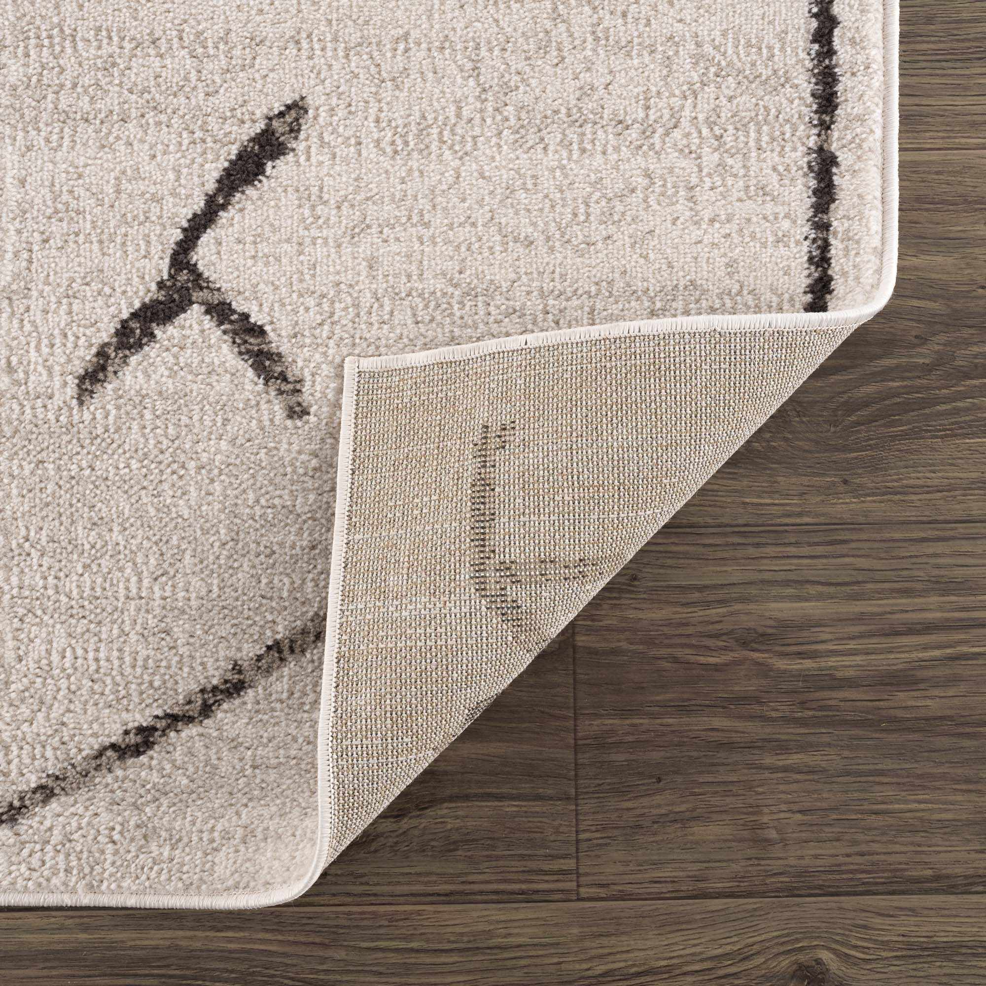 Azzan Cream & Charcoal Area Rug - Clearance - Image 5