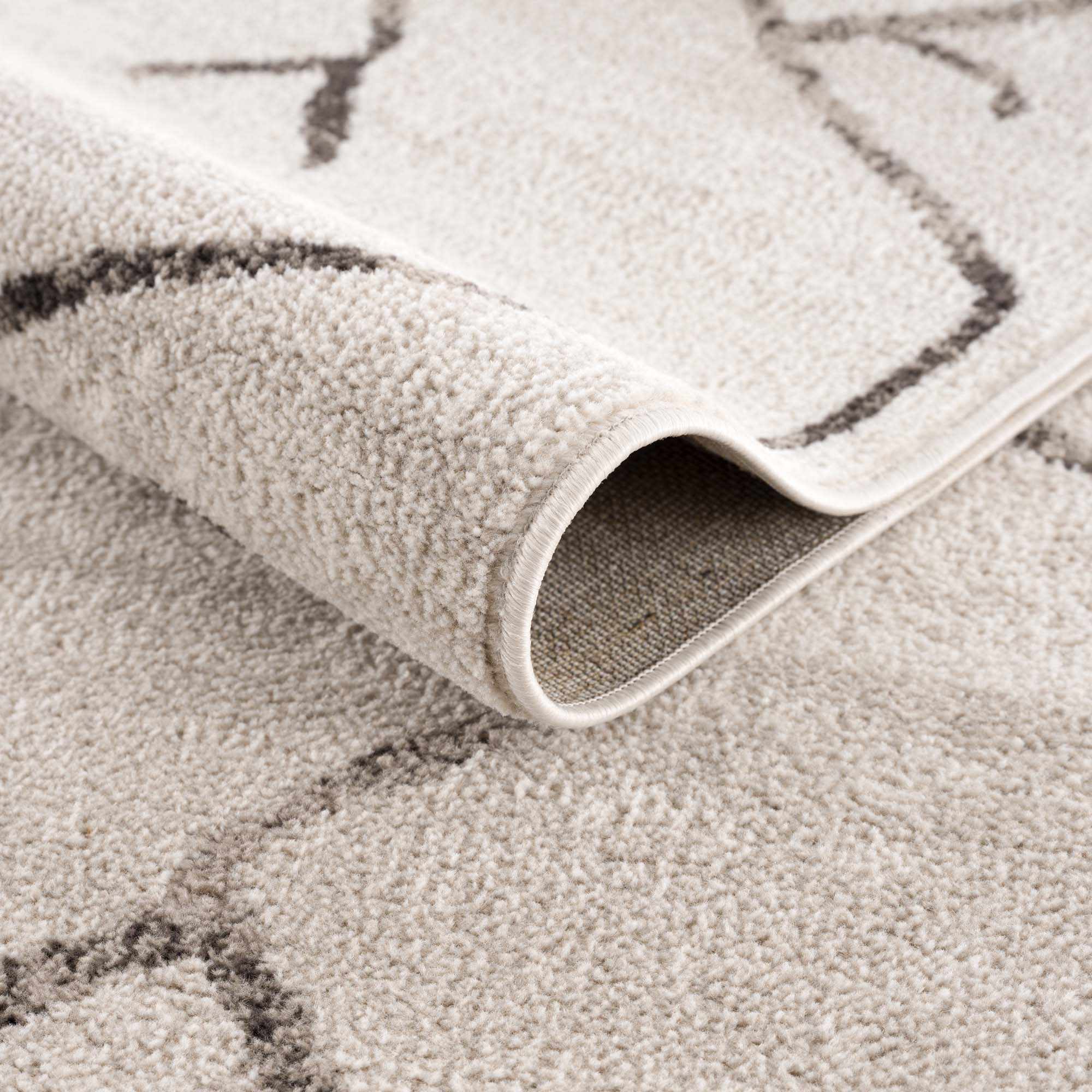 Azzan Cream & Charcoal Area Rug - Clearance - Image 6